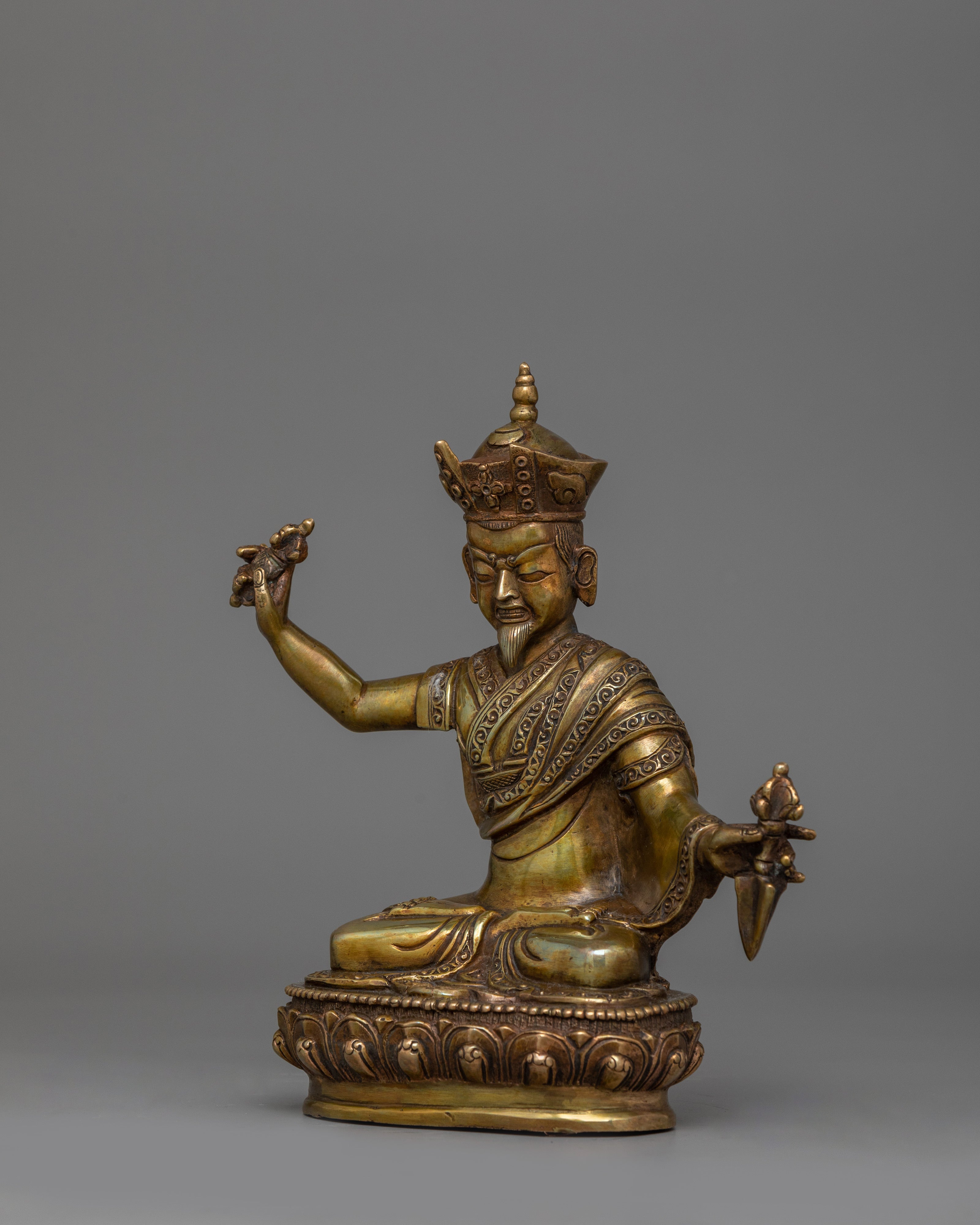 Karma Pakshi 2nd Karmapa Handcrafted Statue | Buddhist Master of Miracles