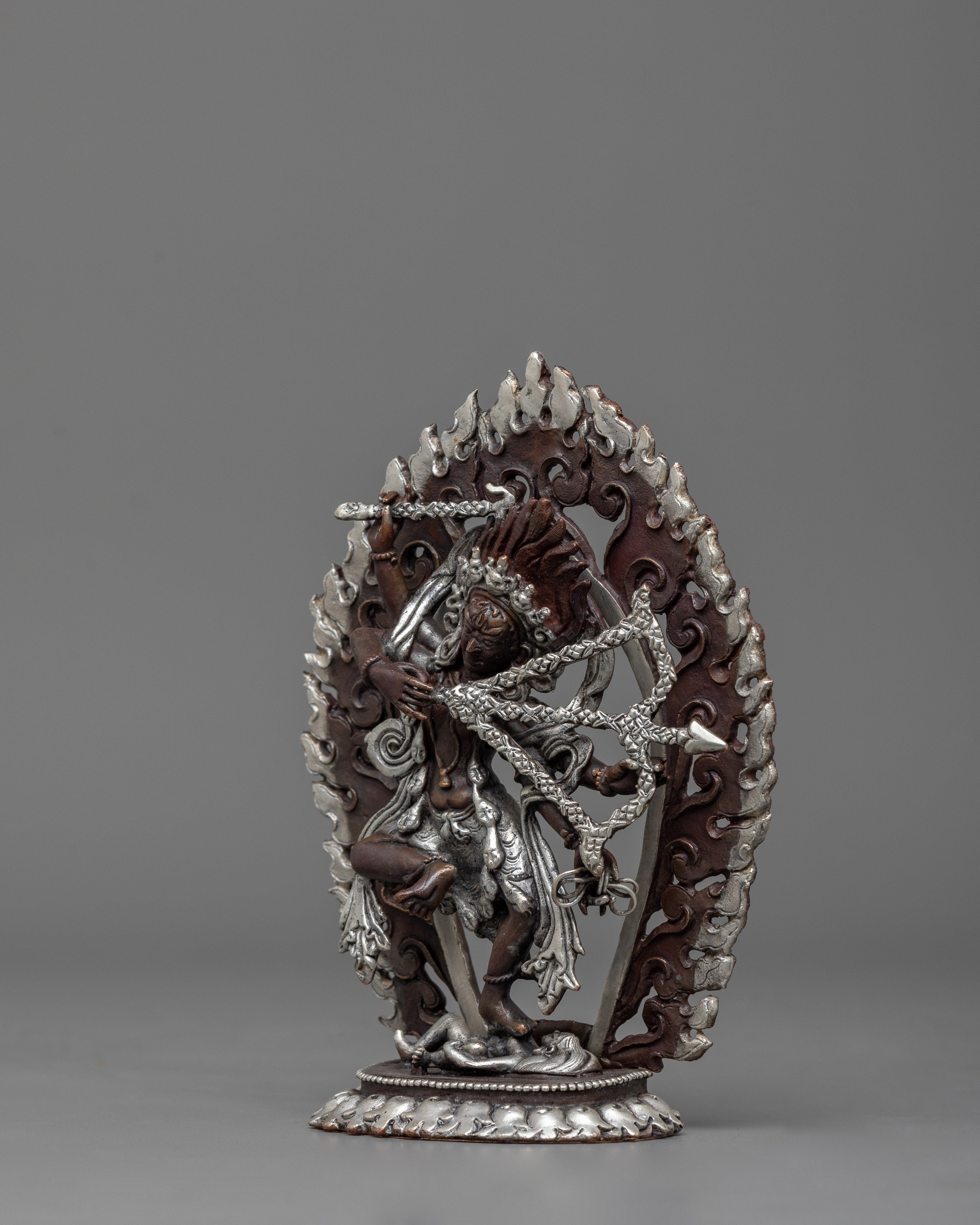 Kurukulla Buddhist Goddess Sculpture | Tibetan Figurine of Dakini Red Tara