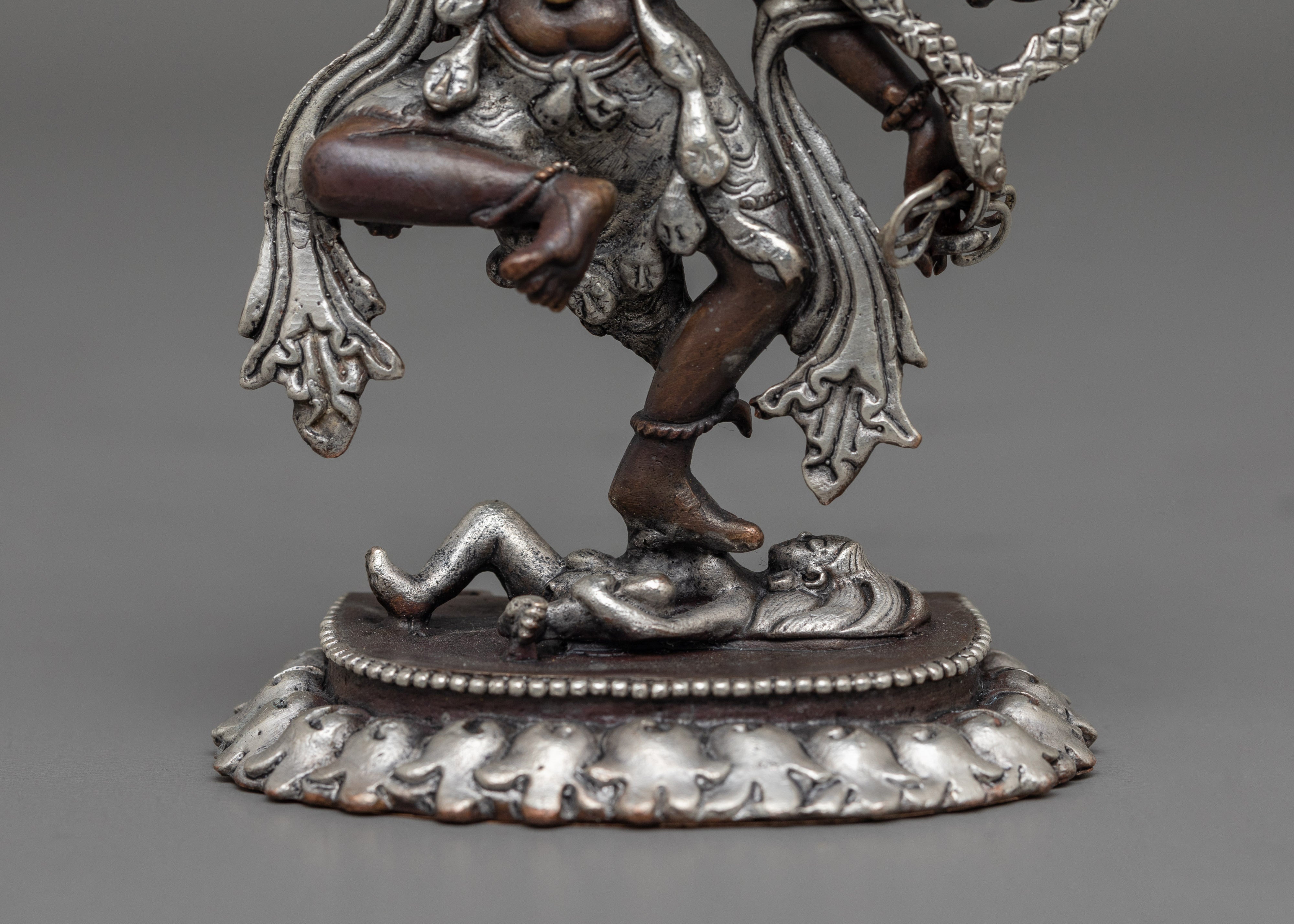 Kurukulla Buddhist Goddess Sculpture | Tibetan Figurine of Dakini Red Tara