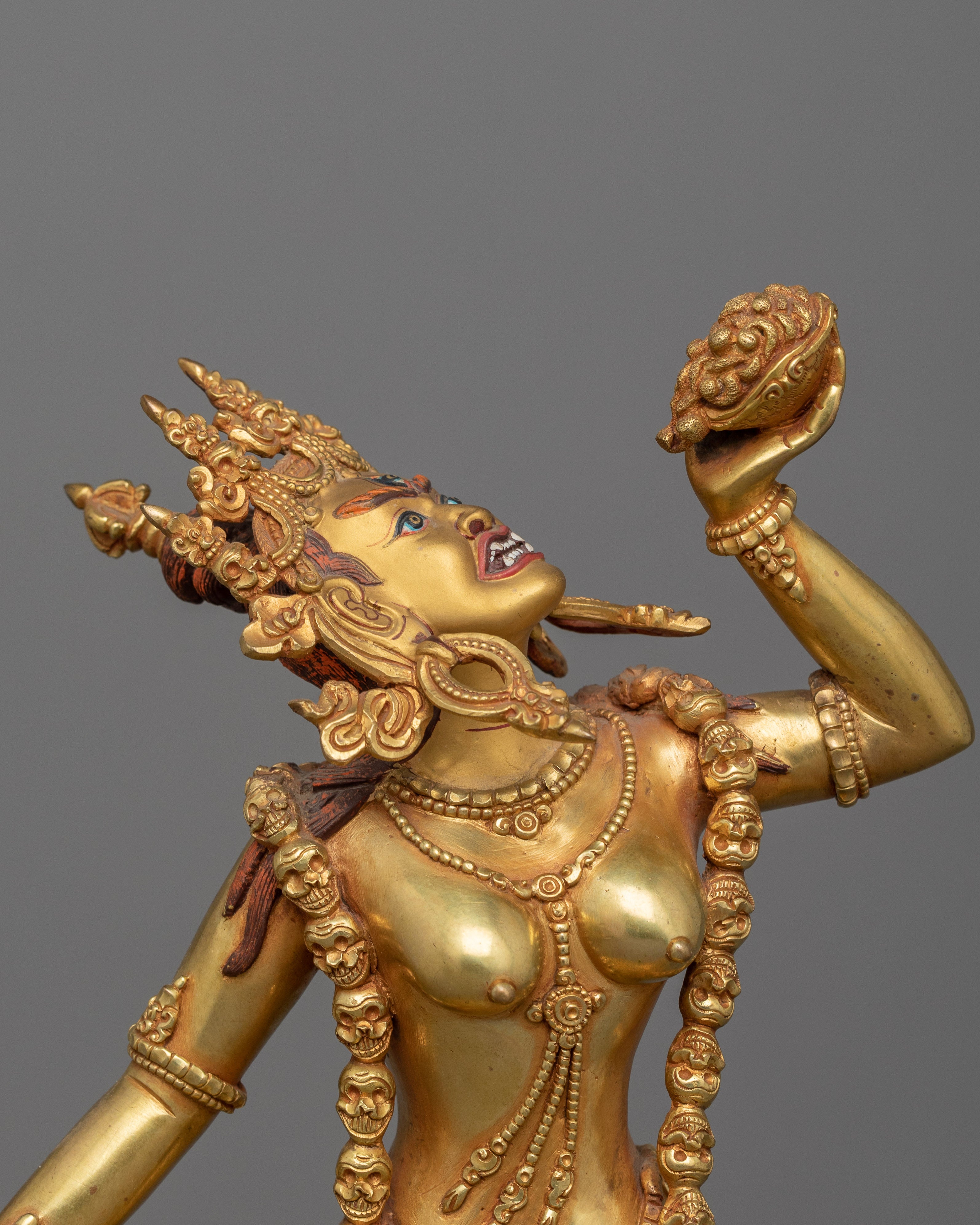 Tibetan Vajrayogini Tantric Deity Sculpture | Goddess of Wisdom and Liberation