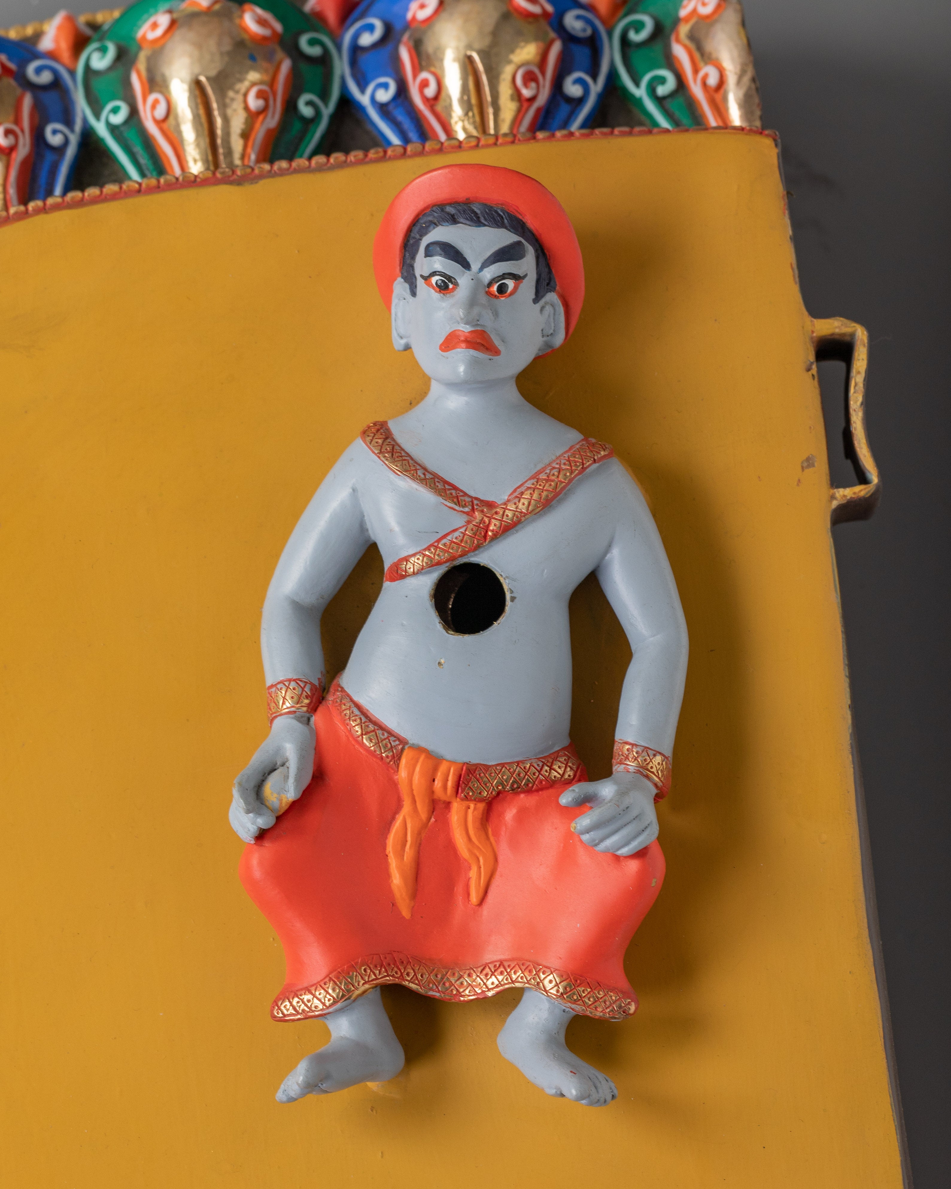 Dorje Drollo Wrathful Deity Handmade Statue | The Fierce Tantric Protector Deity