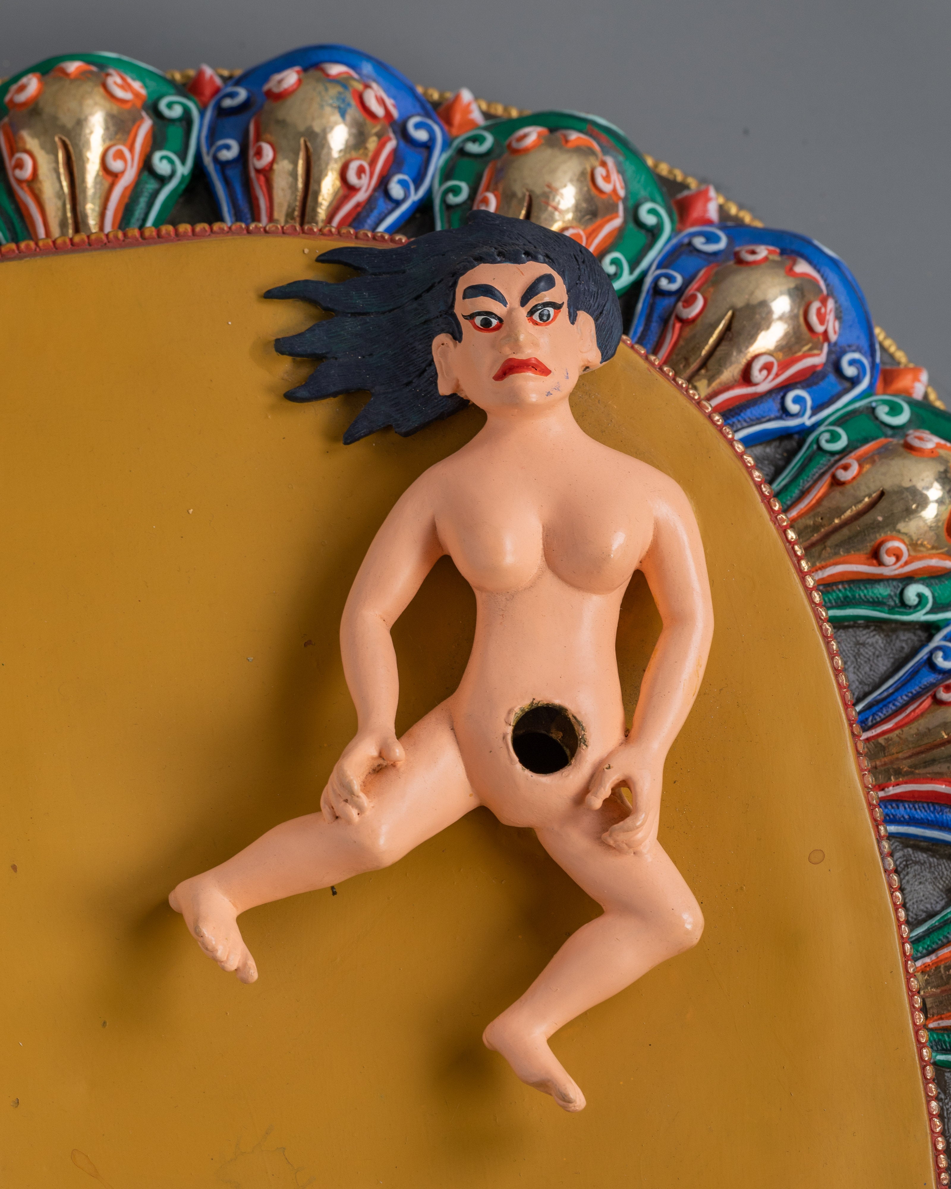 Dorje Drollo Wrathful Deity Handmade Statue | The Fierce Tantric Protector Deity