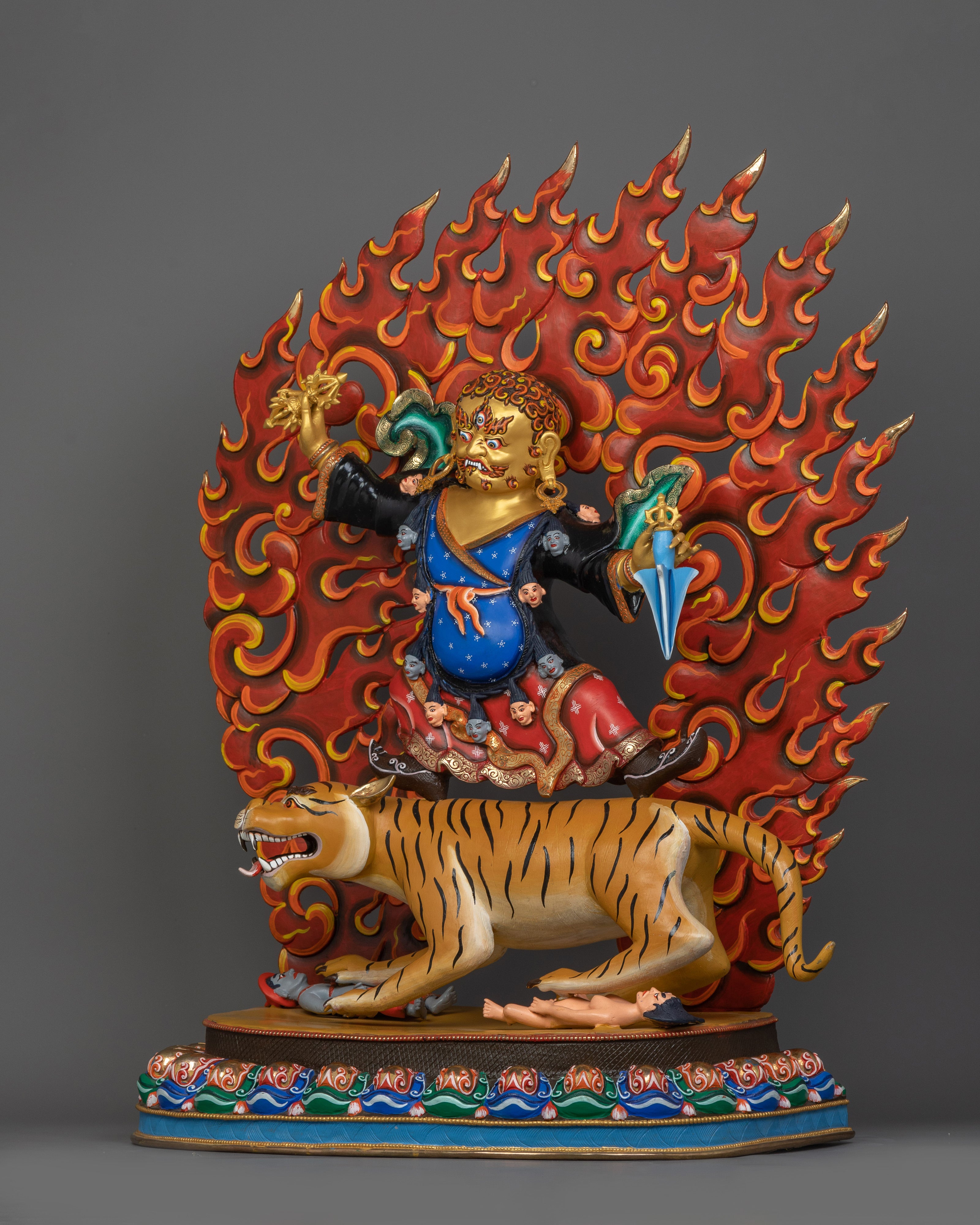 Dorje Drollo Wrathful Deity Handmade Statue | The Fierce Tantric Protector Deity