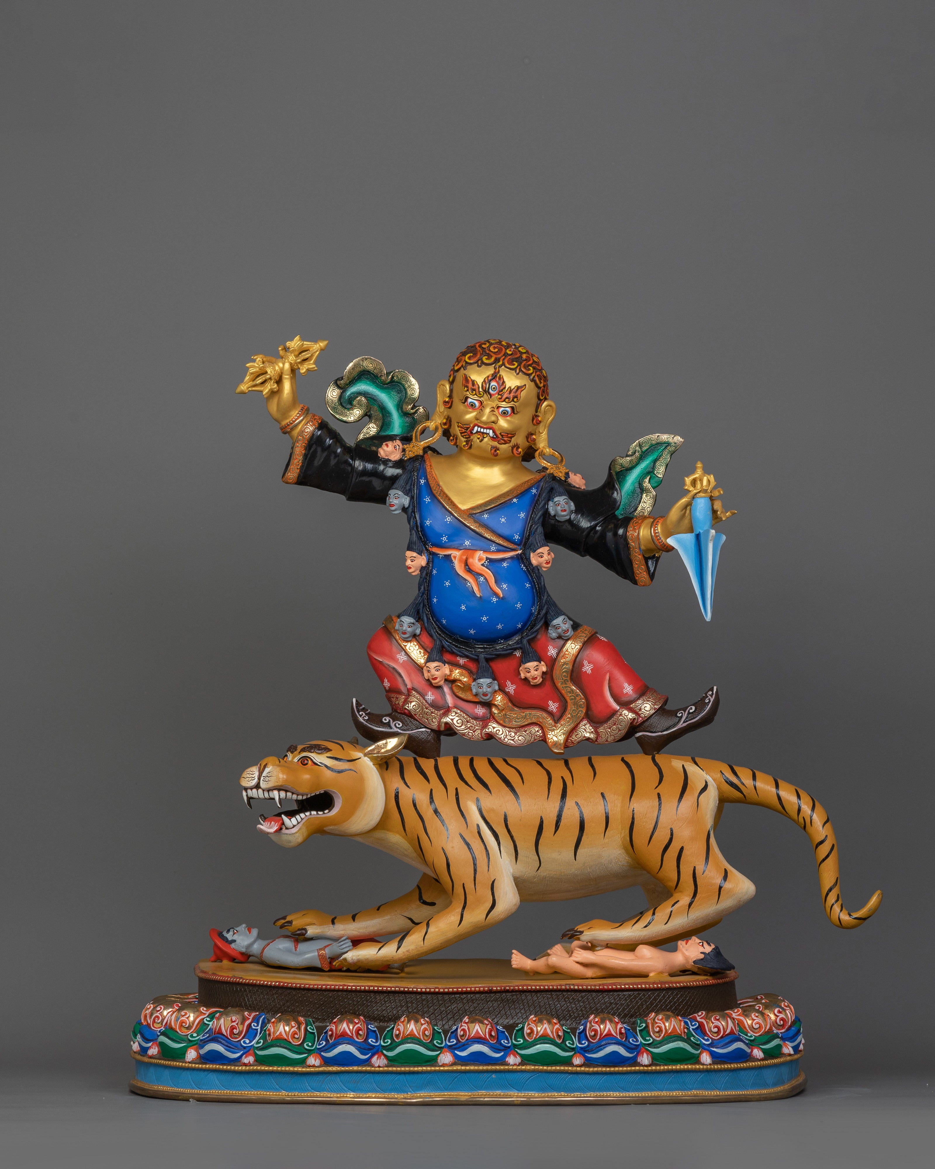 Dorje Drollo Wrathful Deity Handmade Statue | The Fierce Tantric Protector Deity