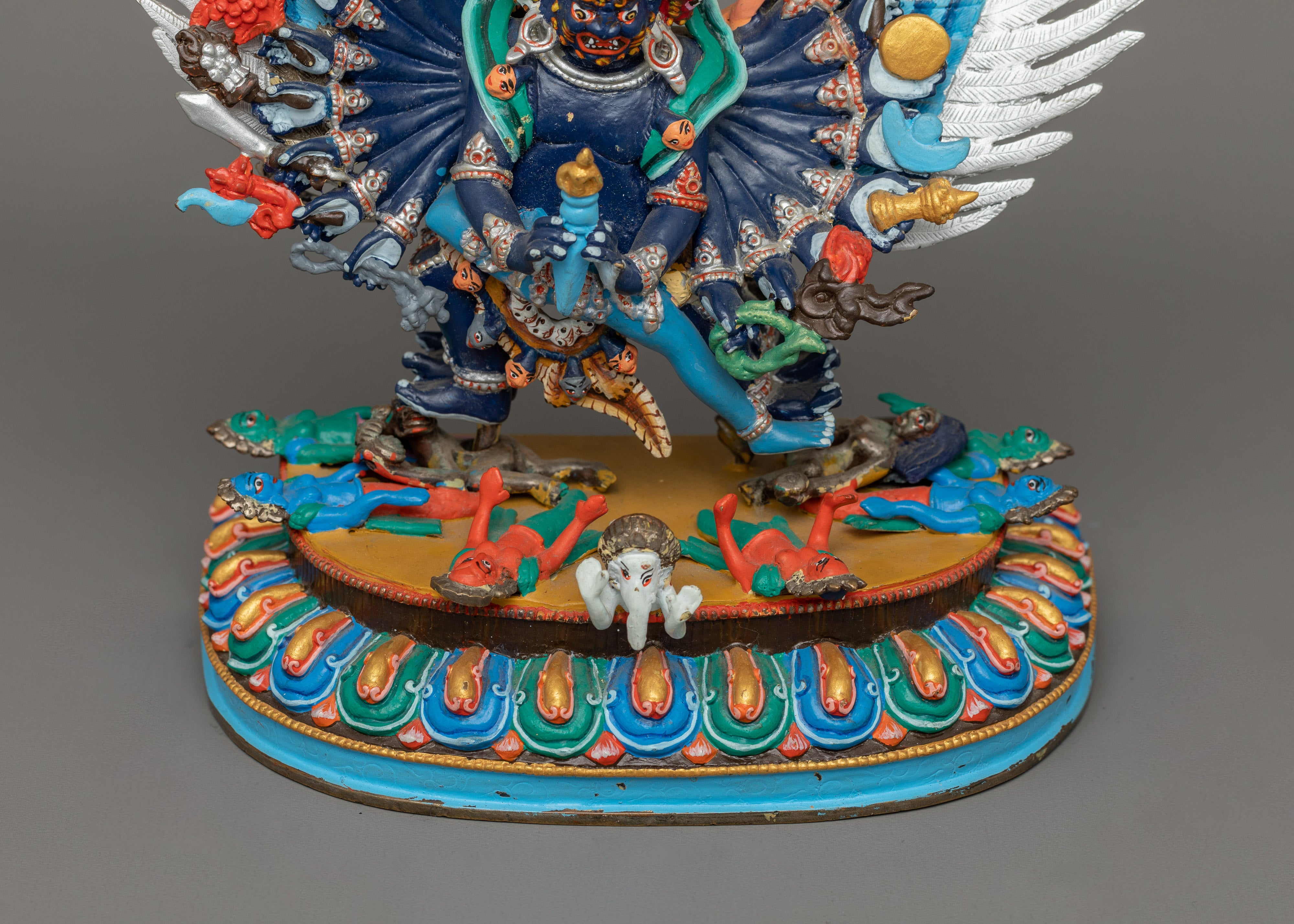 Vajrakilaya Dorje Phurba Buddhist Deity Statue | Traditional Vajrakilaya Protective Deity