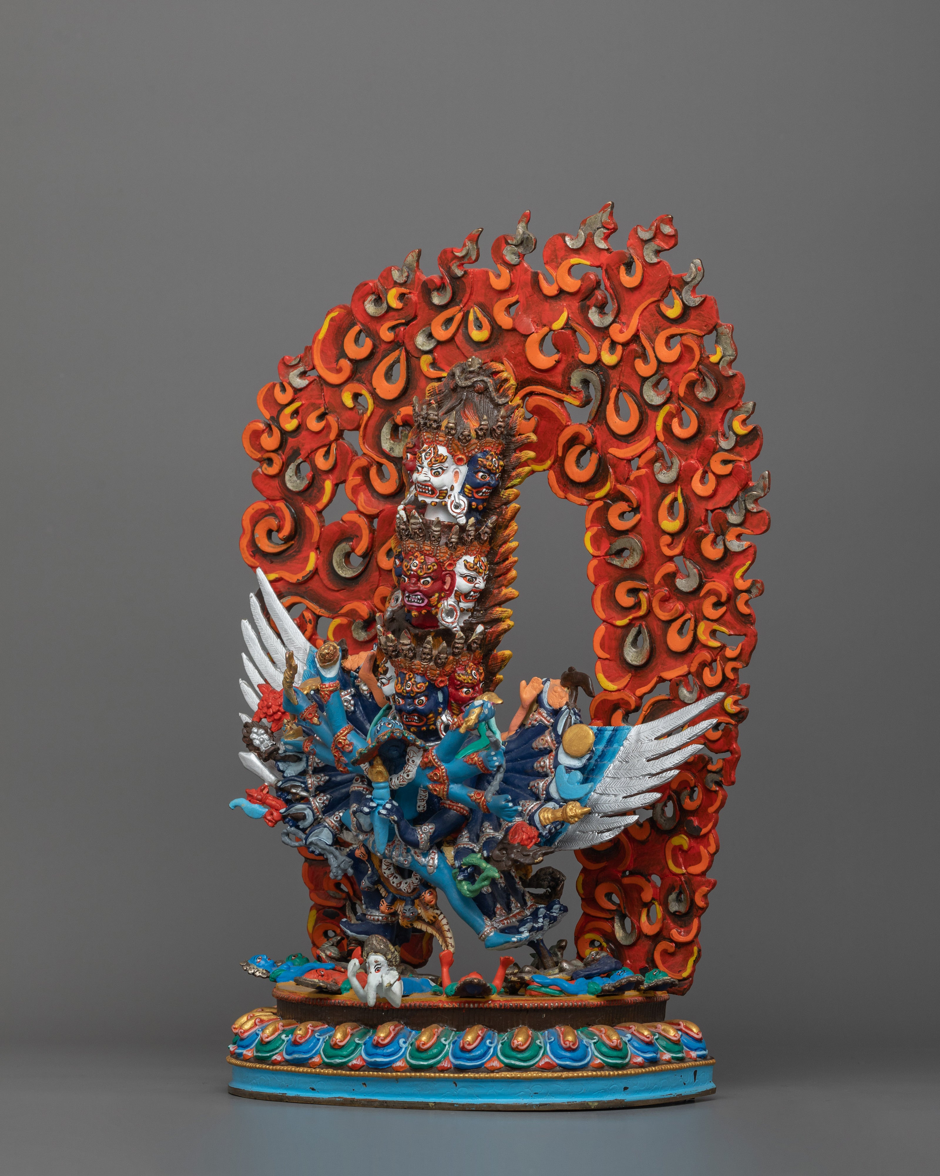 Vajrakilaya Dorje Phurba Buddhist Deity Statue | Traditional Vajrakilaya Protective Deity