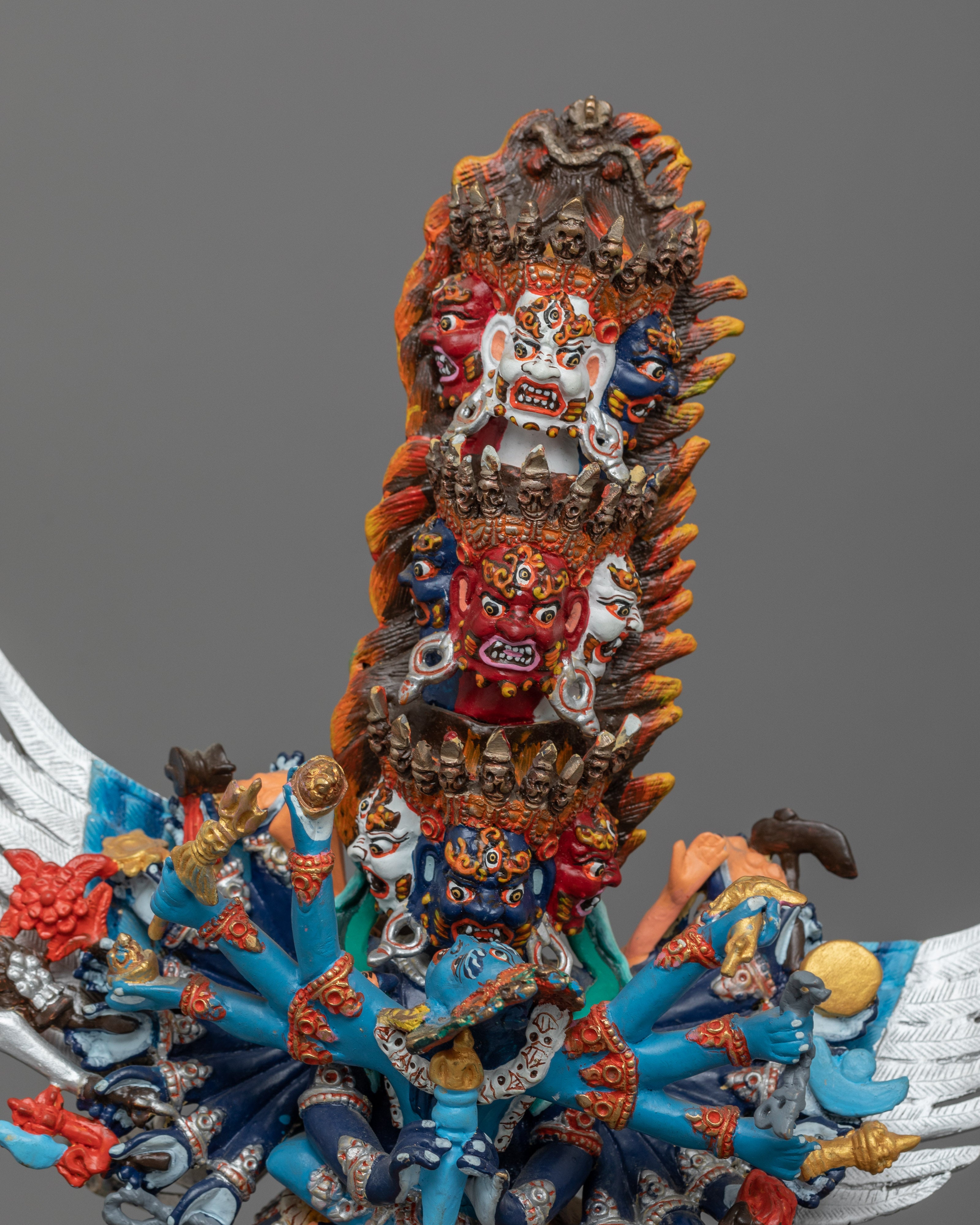 Vajrakilaya Dorje Phurba Buddhist Deity Statue | Traditional Vajrakilaya Protective Deity