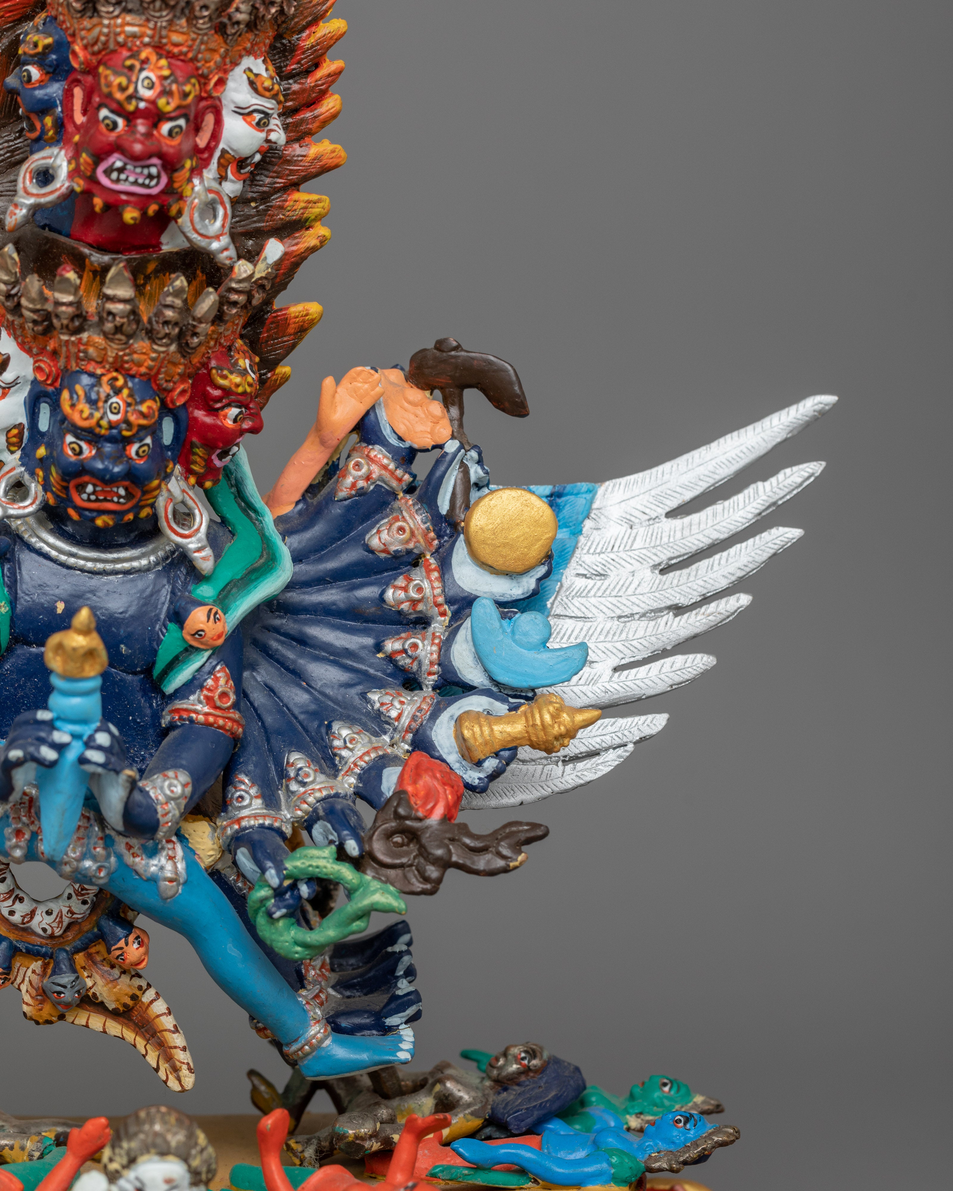 Vajrakilaya Dorje Phurba Buddhist Deity Statue | Traditional Vajrakilaya Protective Deity