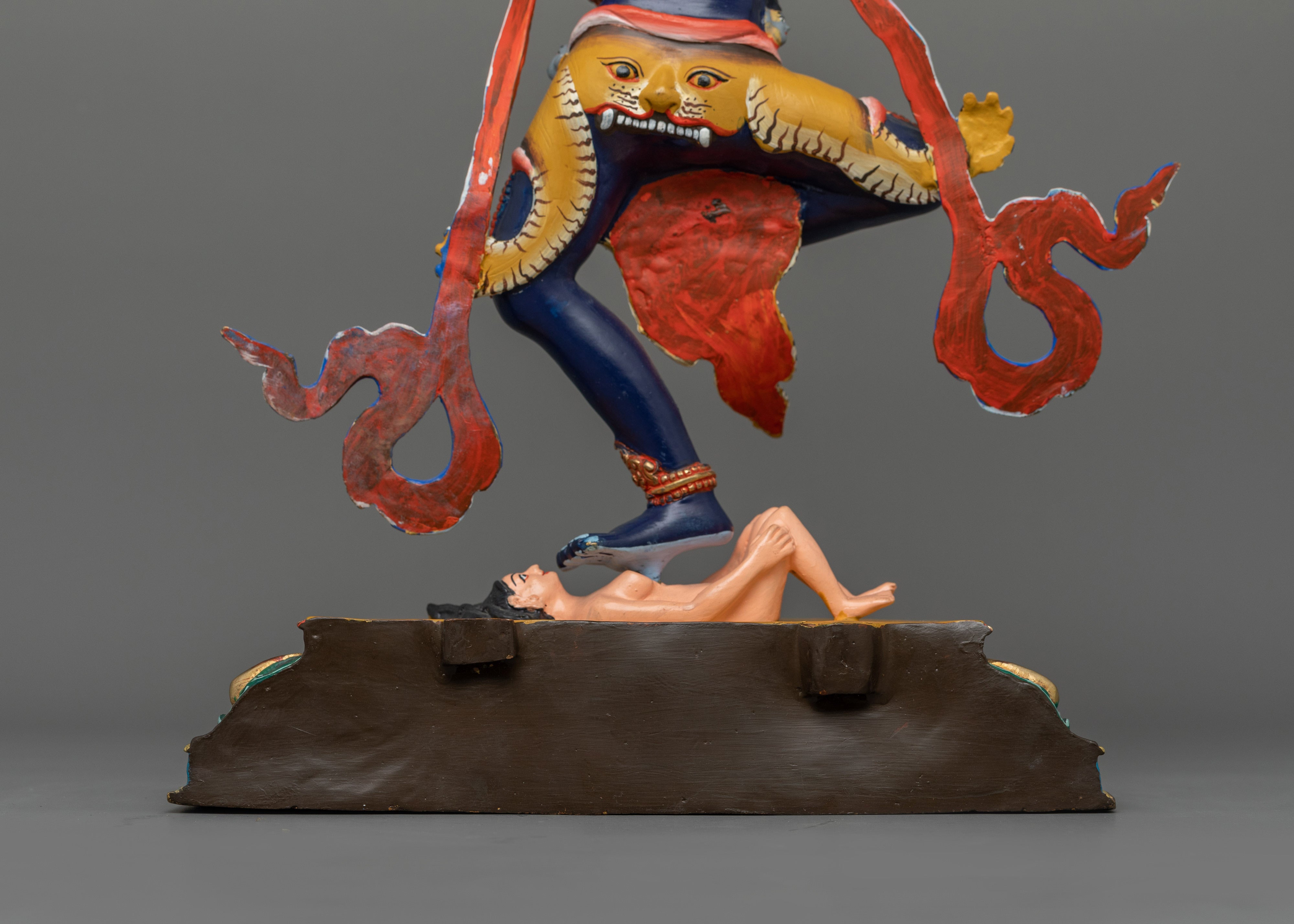Simhamukha Yogini Buddhist Figurine | The Lion-Faced Dakini of Fierce Wisdom