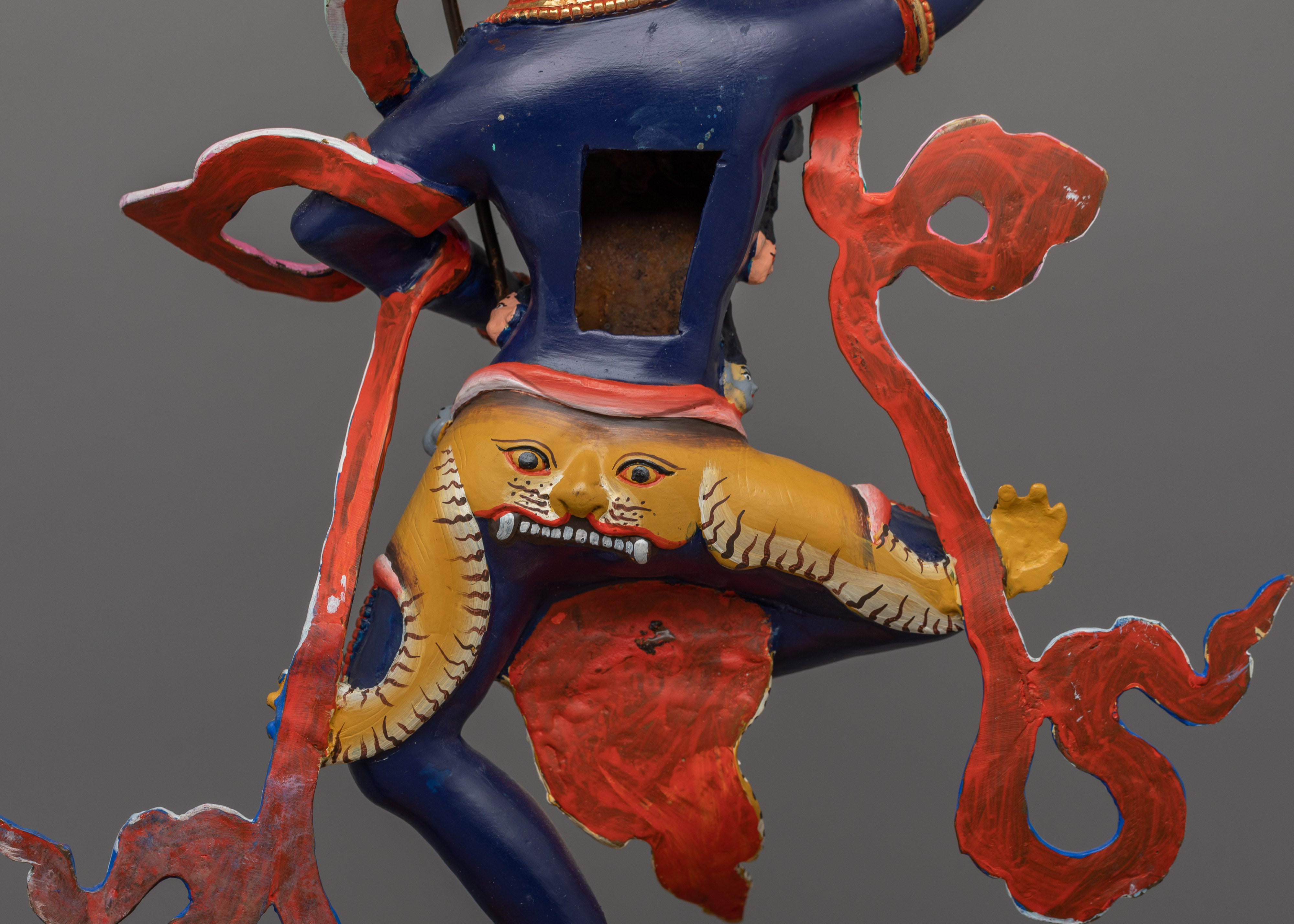 Simhamukha Yogini Buddhist Figurine | The Lion-Faced Dakini of Fierce Wisdom