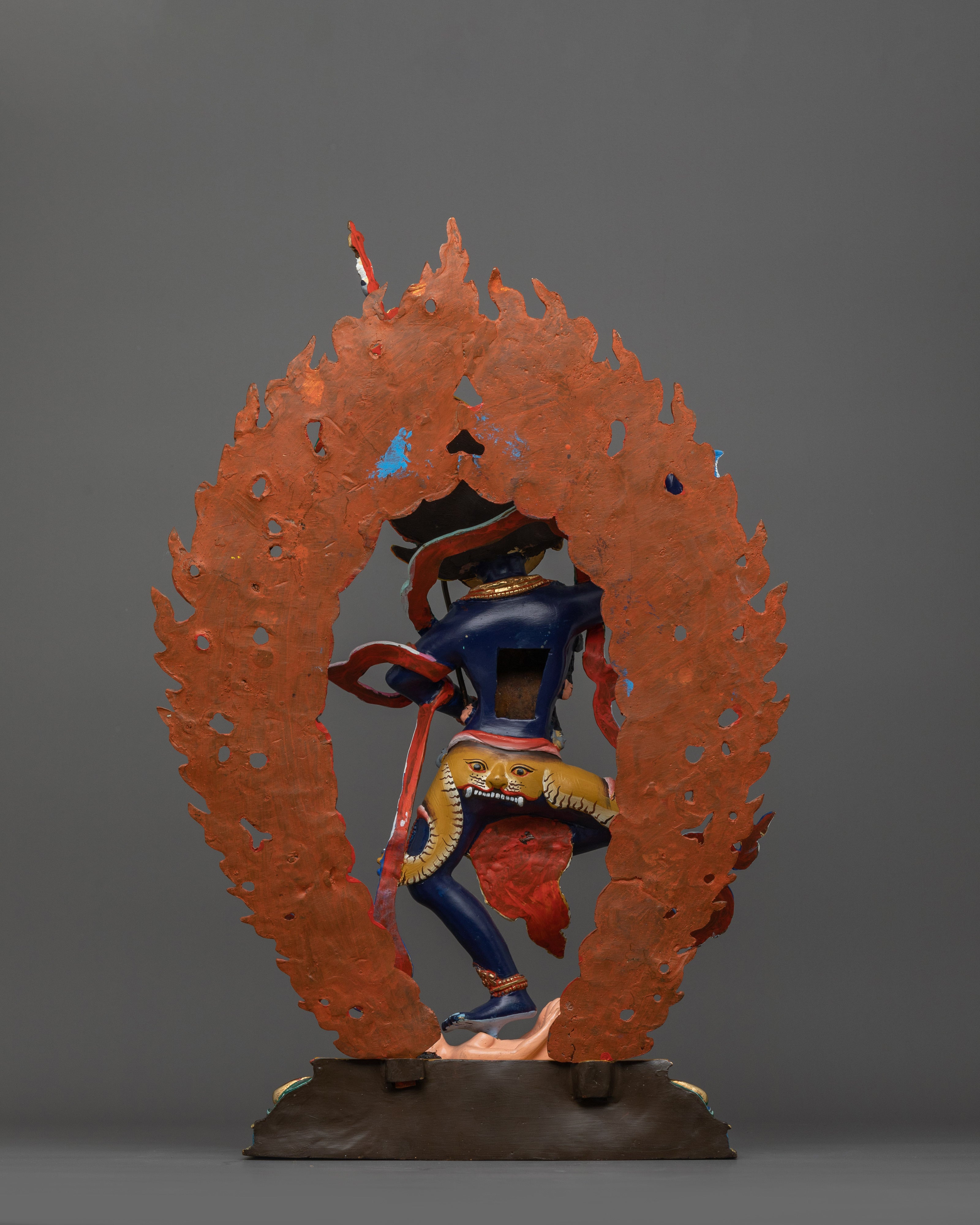 Simhamukha Yogini Buddhist Figurine | The Lion-Faced Dakini of Fierce Wisdom