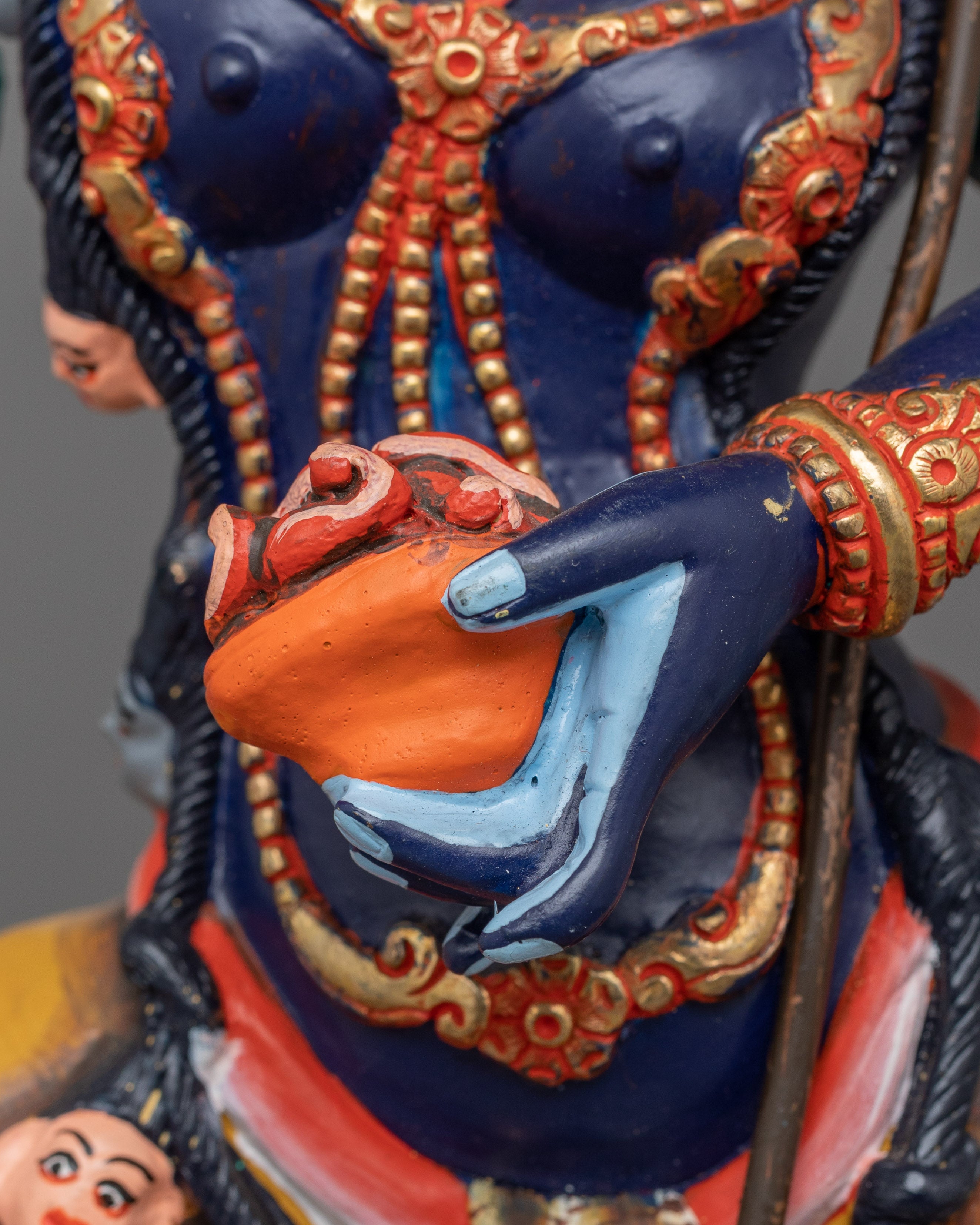 Simhamukha Yogini Buddhist Figurine | The Lion-Faced Dakini of Fierce Wisdom