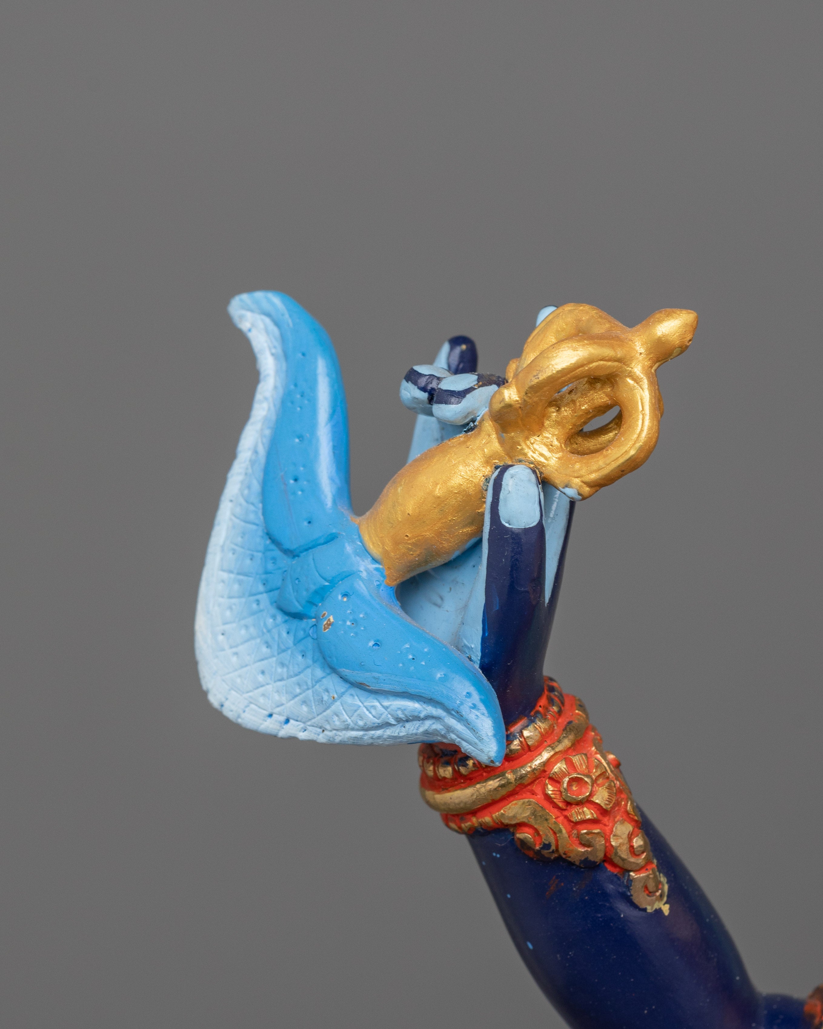 Simhamukha Yogini Buddhist Figurine | The Lion-Faced Dakini of Fierce Wisdom