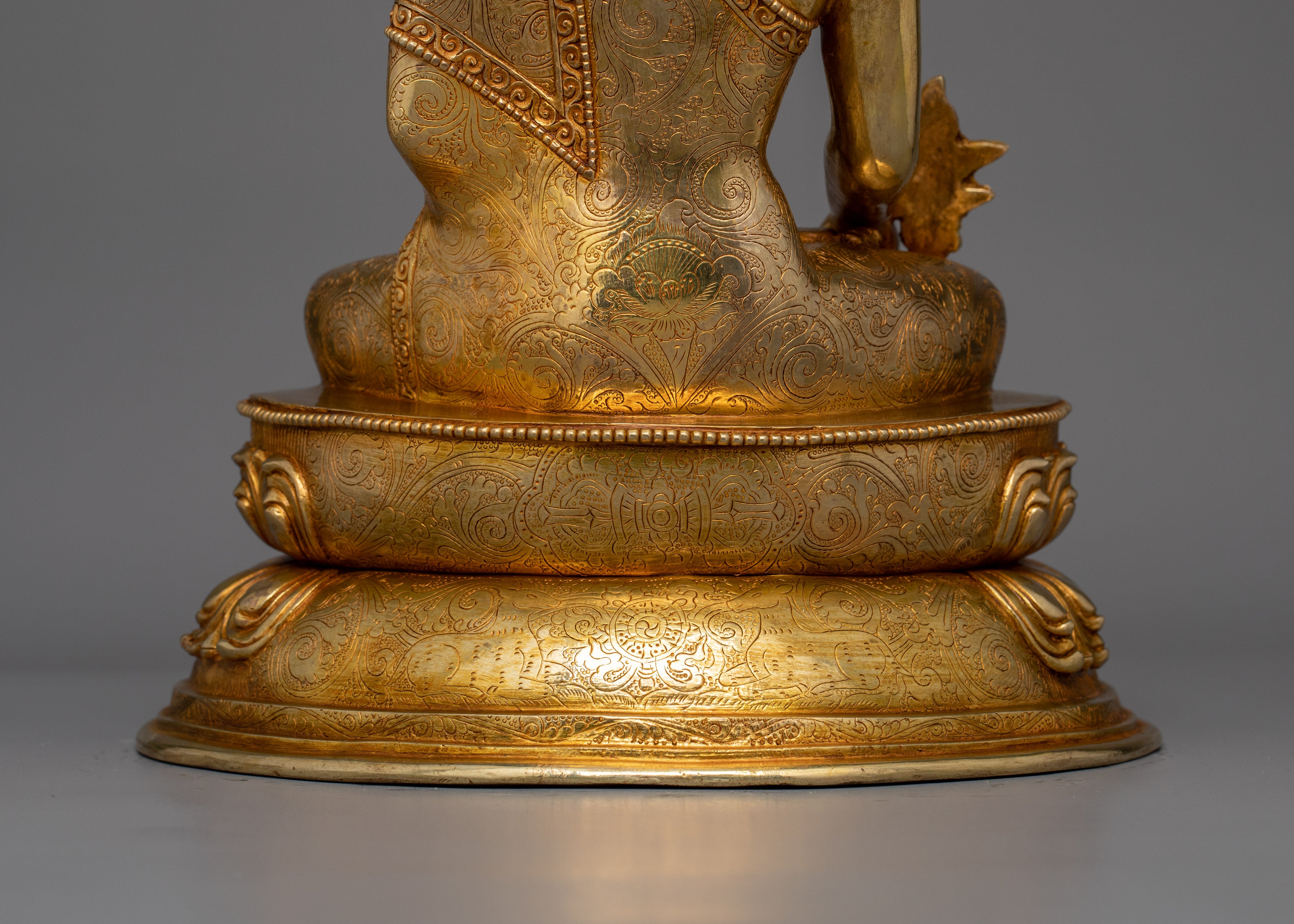 Spiritual Healing Medicine Buddha Statue | Traditional Buddhist Artwork