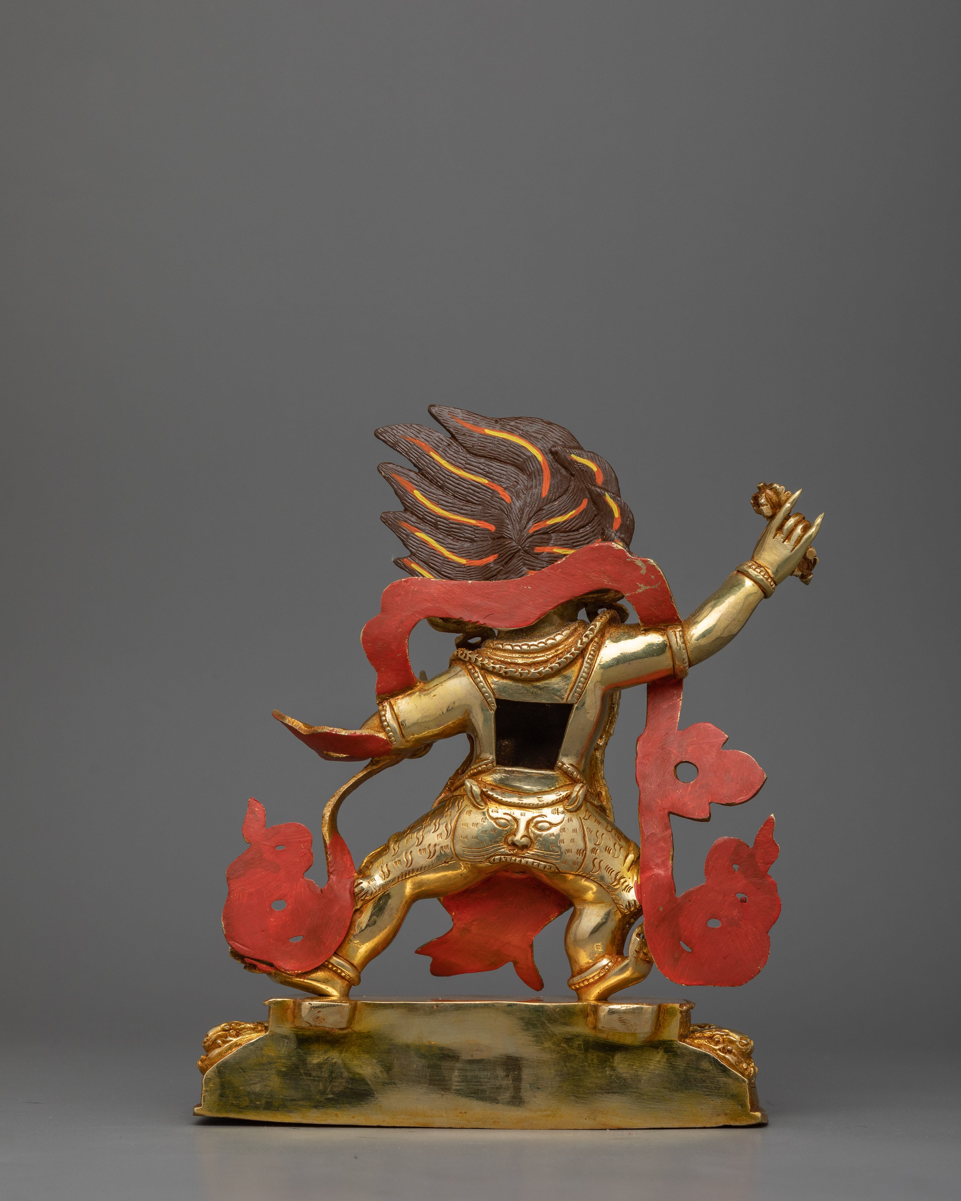 Buddhist Sculpture of Wrathful Vajrapani | Symbol of Protection and Spiritual Strength