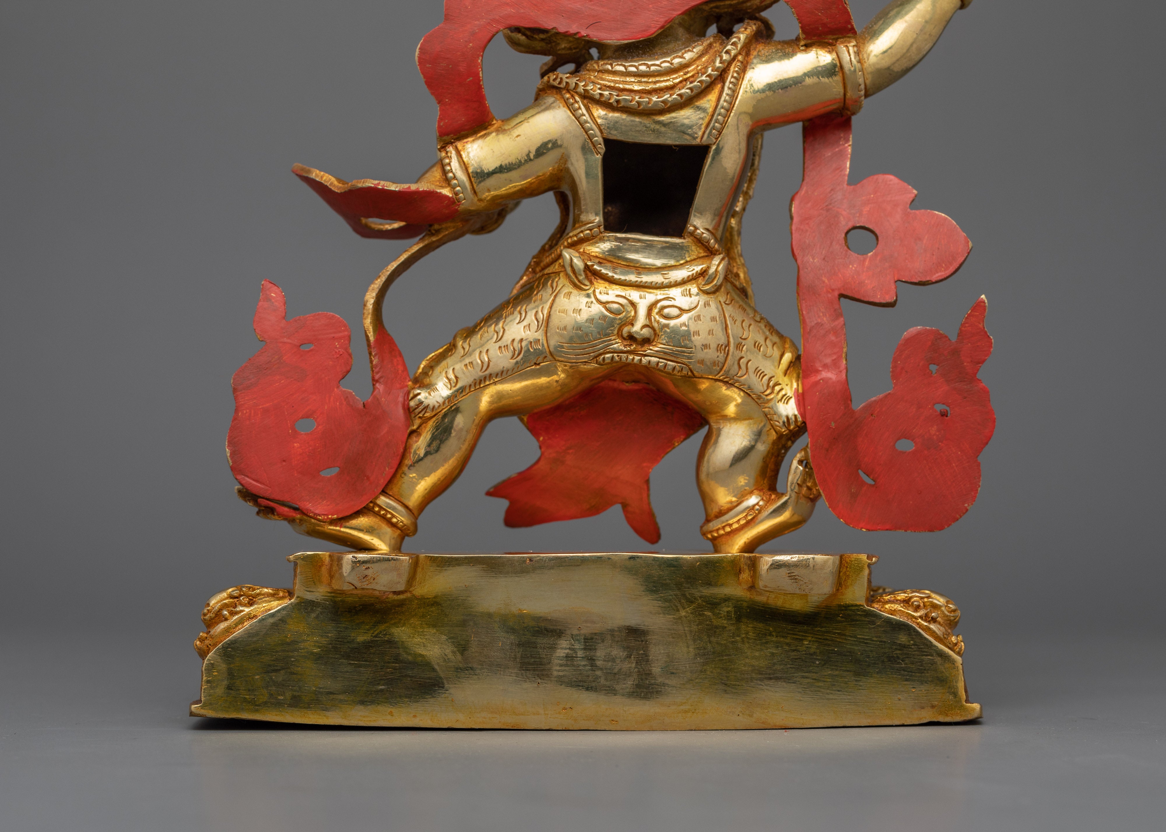 Buddhist Sculpture of Wrathful Vajrapani | Symbol of Protection and Spiritual Strength