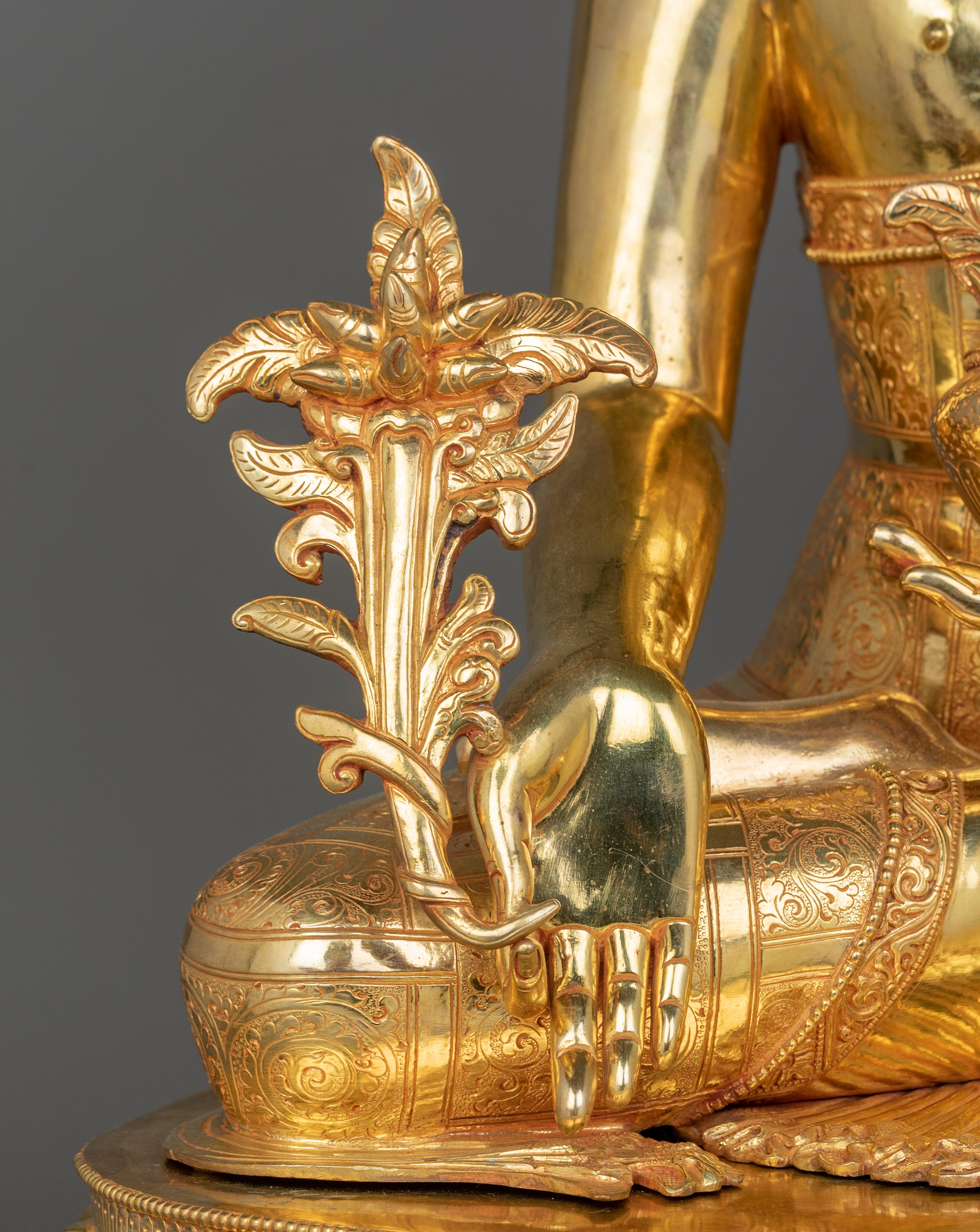 Healing Buddha Statue With Precious Halo | Sangye Menla Lord of Medicine