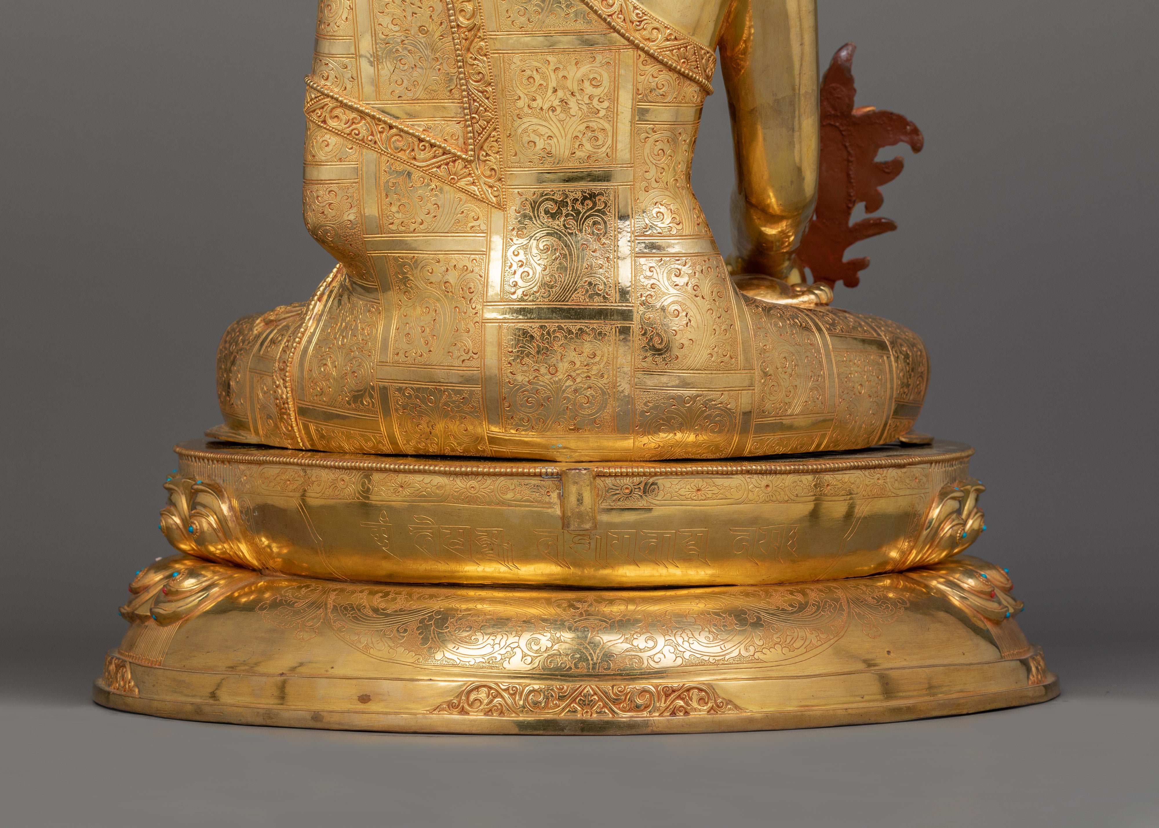 Healing Buddha Statue With Precious Halo | Sangye Menla Lord of Medicine