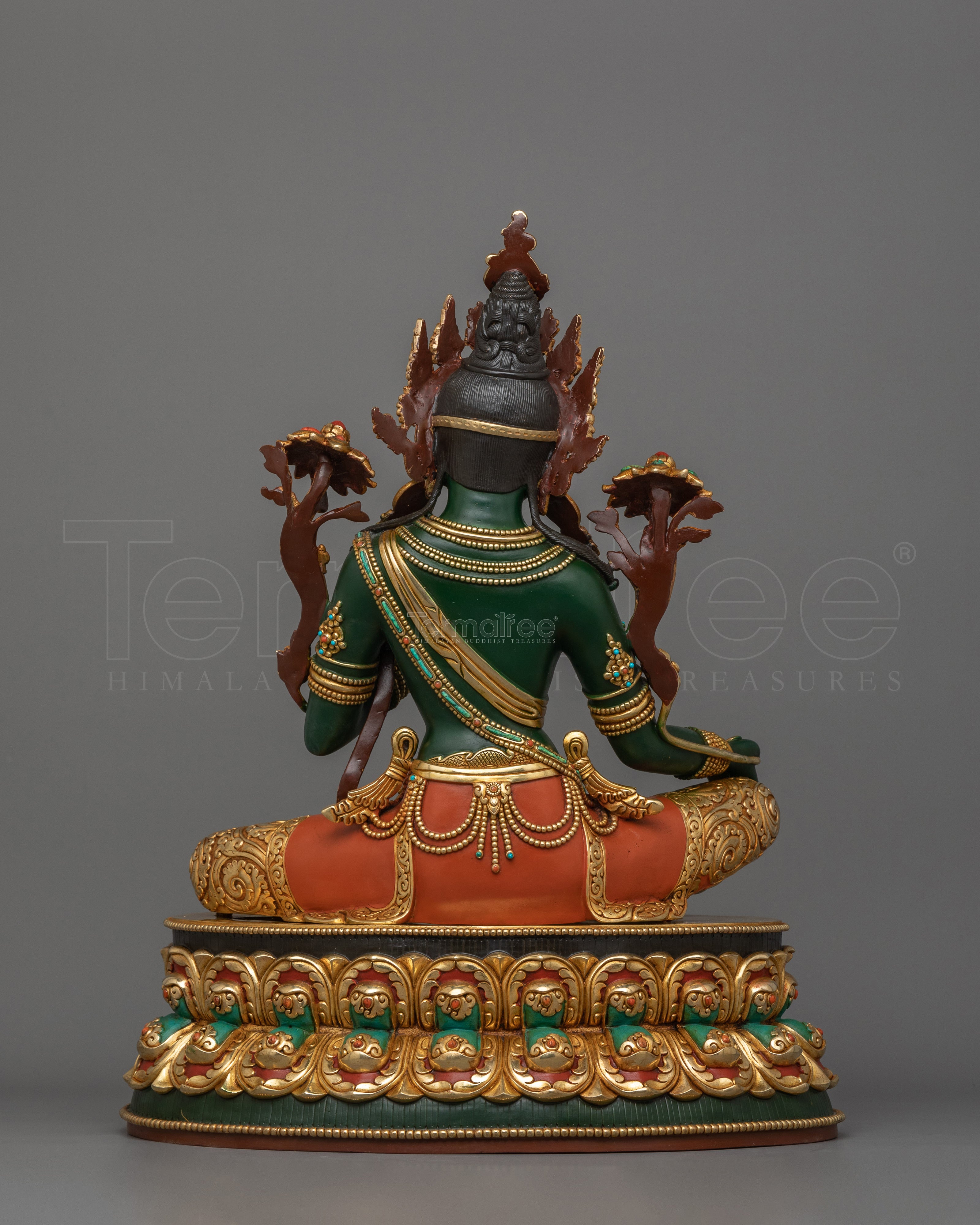 Green Tara Compassionate Buddhist Deity Statue | Buddhist Art for Spiritual Growth