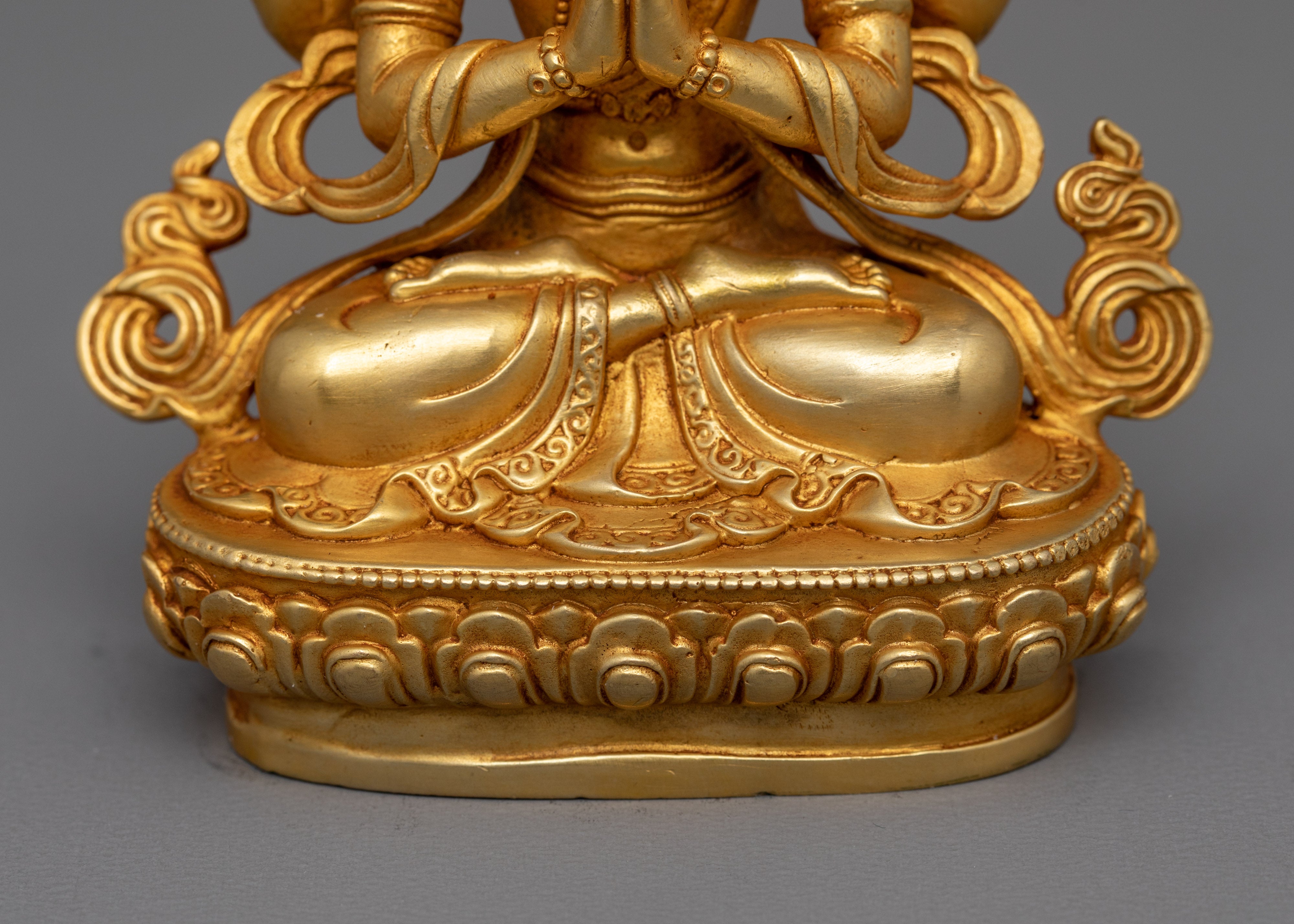 Traditional Tibetan Chenrezig Deity Statue | Symbol of Boundless Compassion