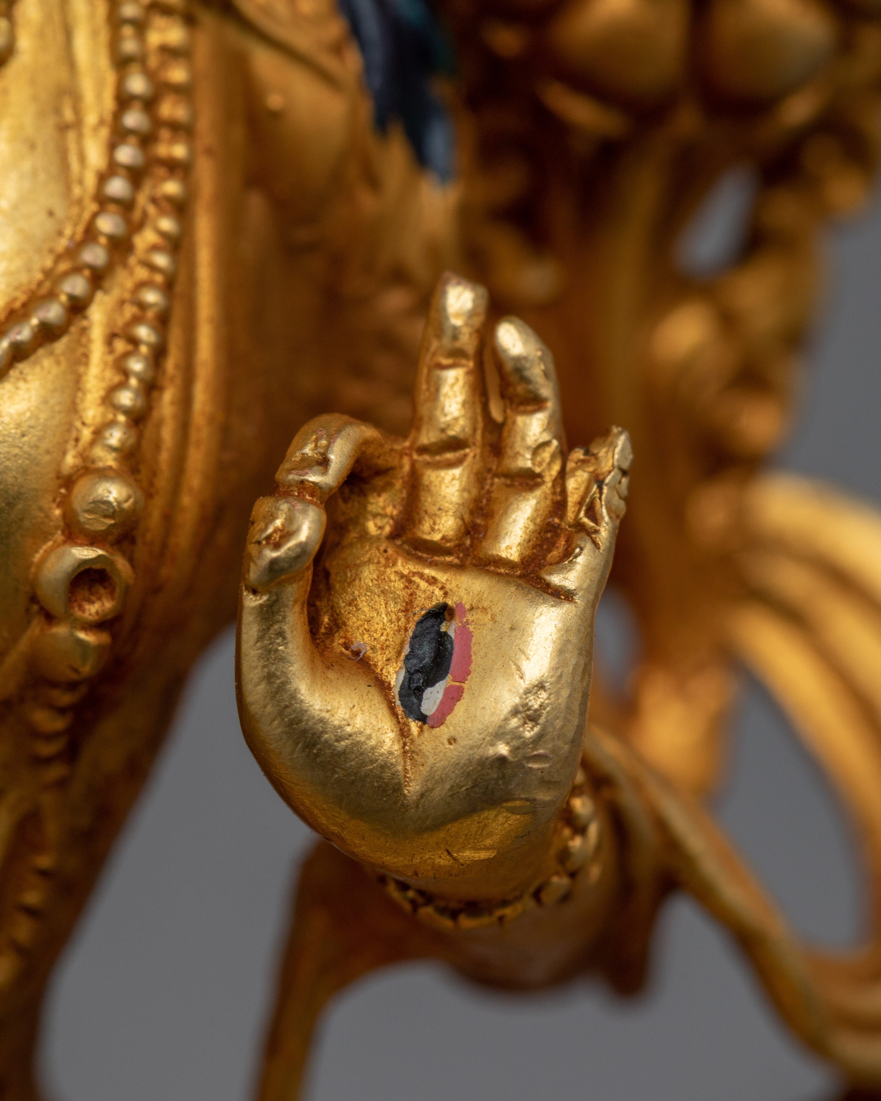 Seven-Eyed Deity White Tara Statue | Sita Tara - Goddess of Compassion