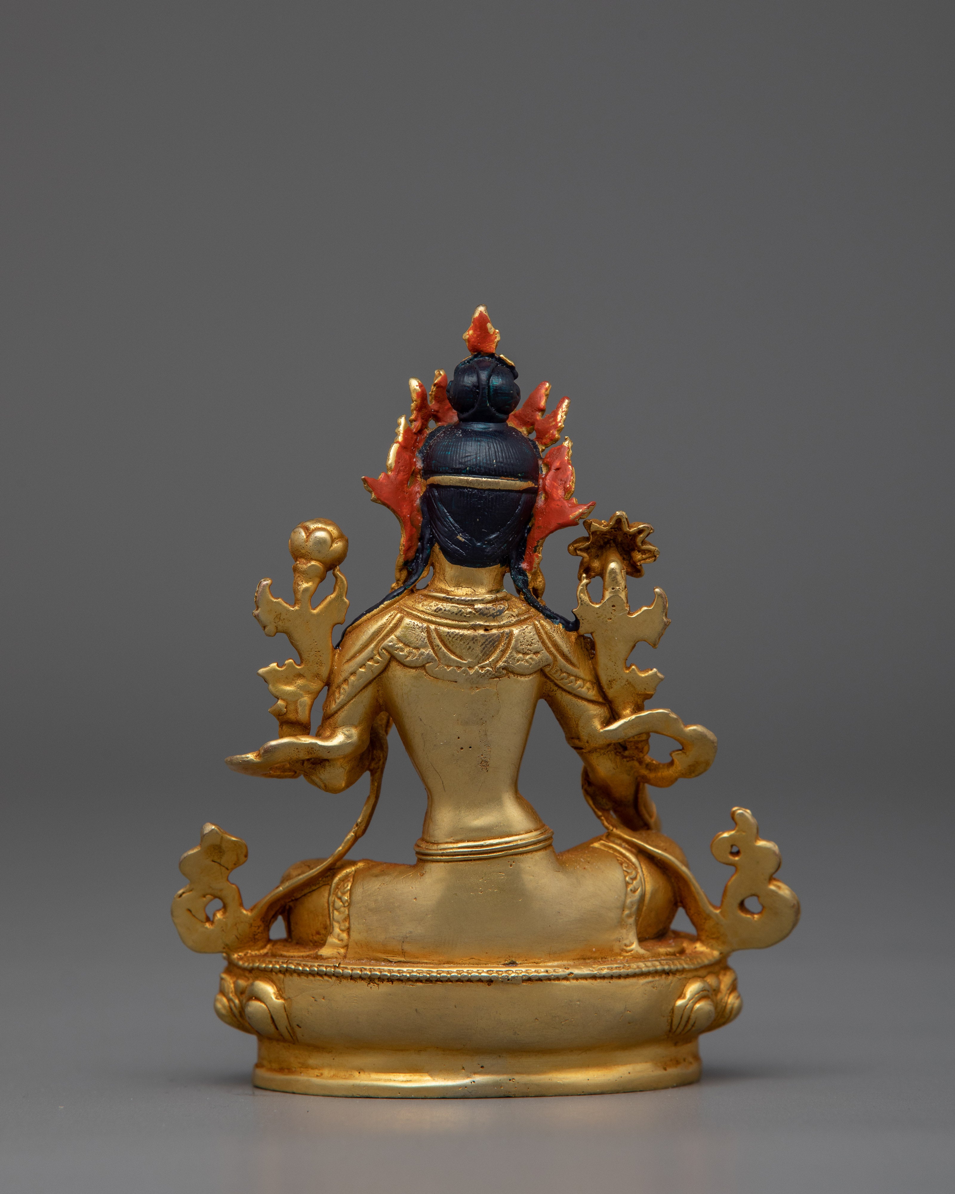 Sacred Green Tara Deity Figurine | Protector and Liberator from Fear