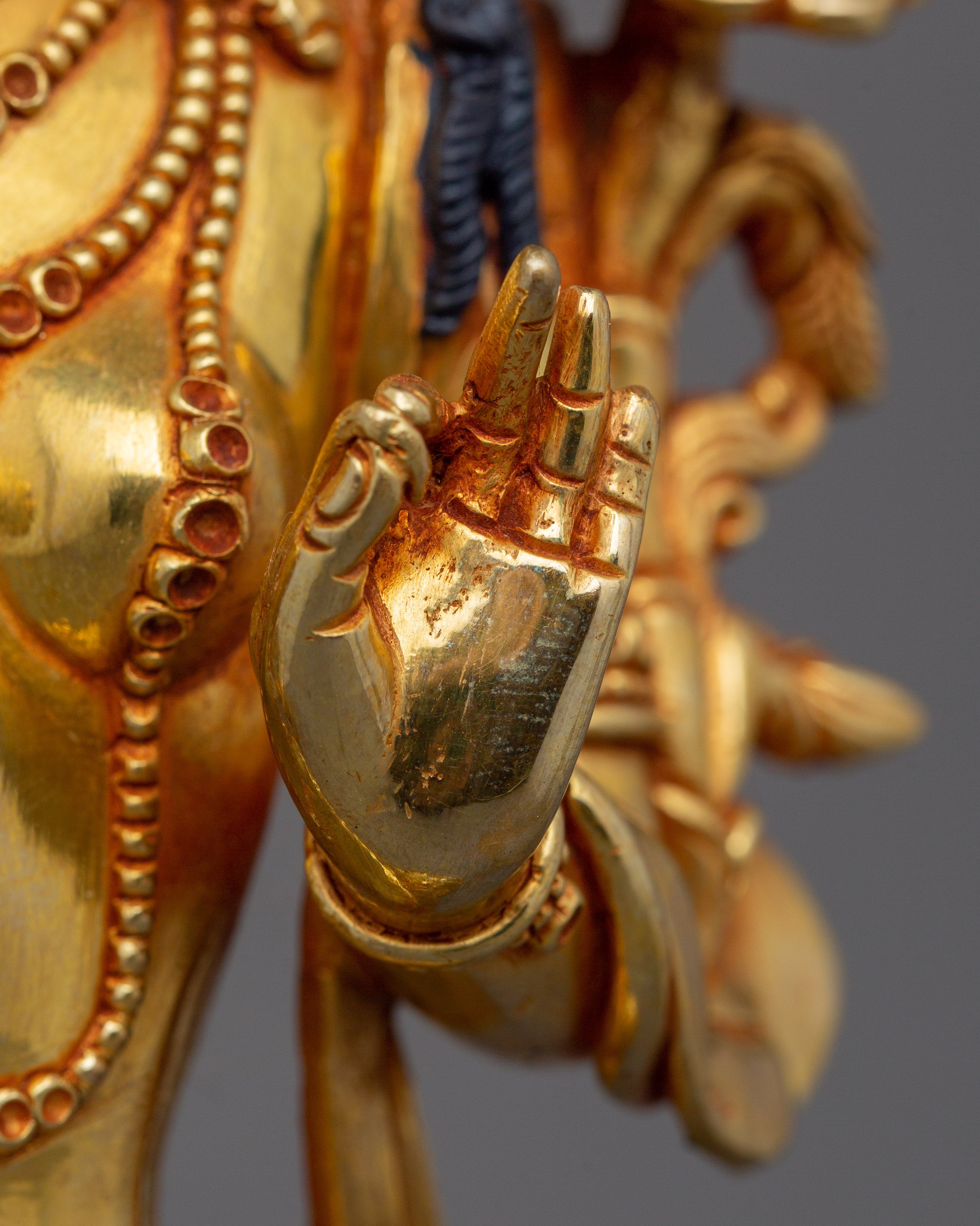 Syamatara Enlightened Female Buddha Sculpture | Goddess Green Tara Statue