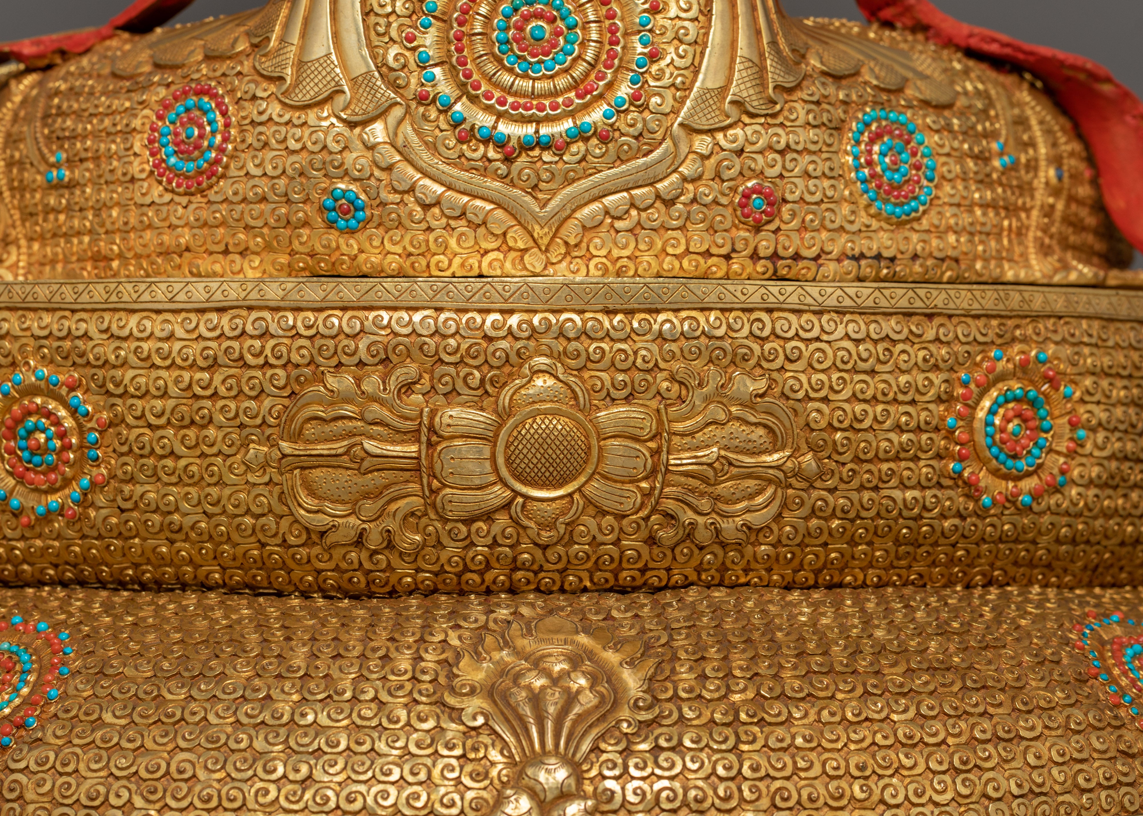 Tibetan Bodhisattva Manjushri Wisdom Deity Figurine | Guardian of Dharma