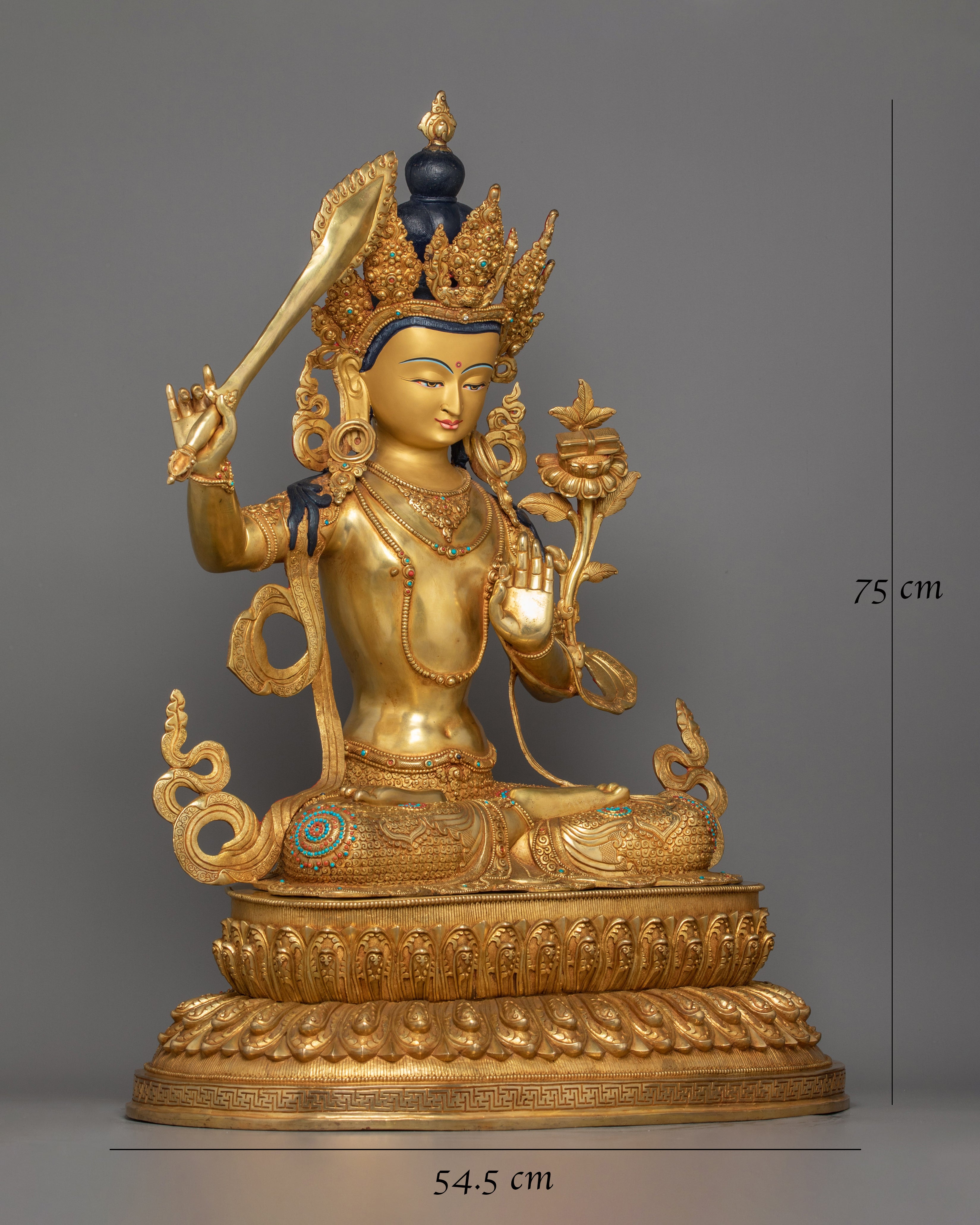 tibetan-bodhisattva-manjushri-wisdom-deity