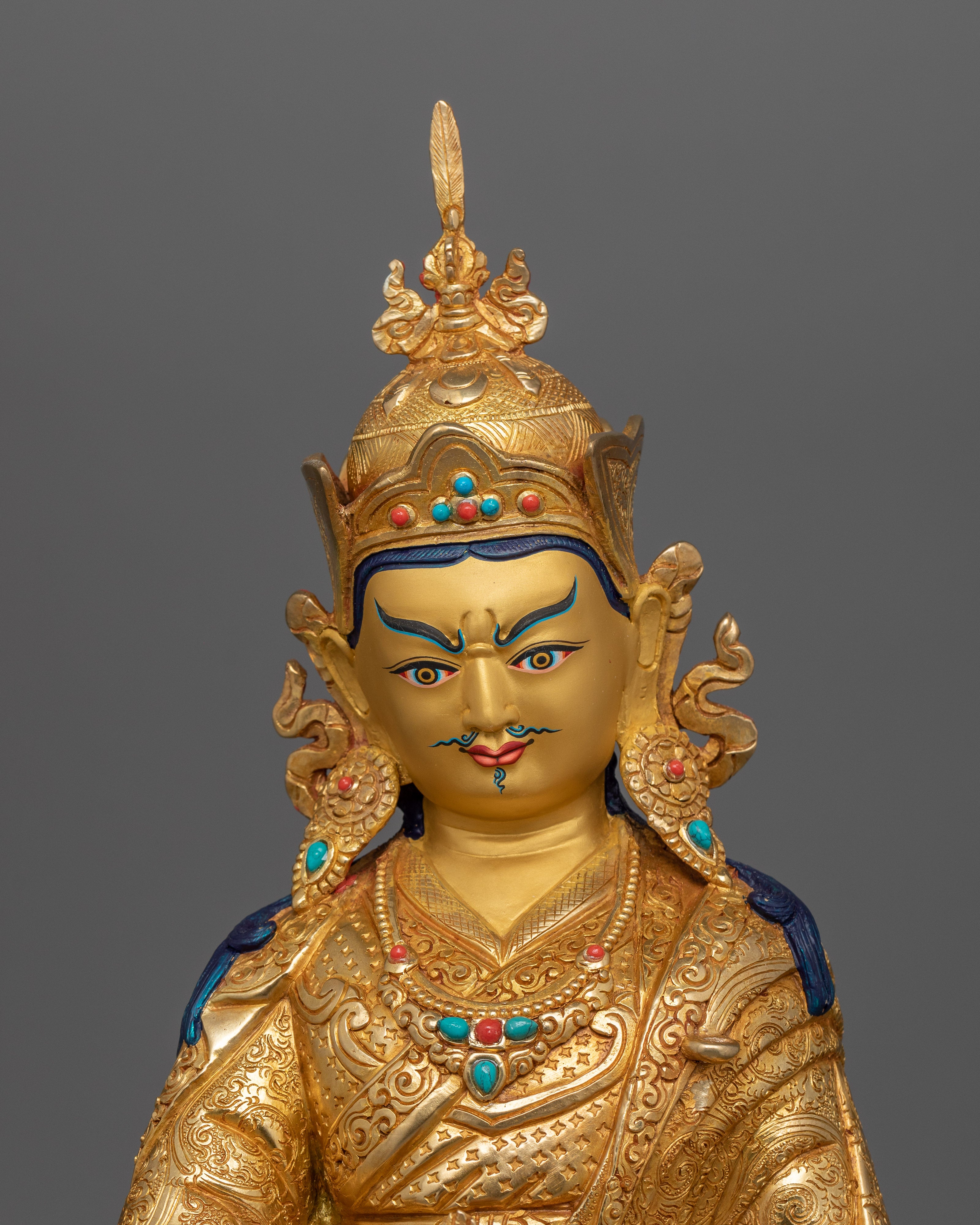Handcrafted Tantric Guru Padmasambhava Statue | Guru Rinpoche Sculpture