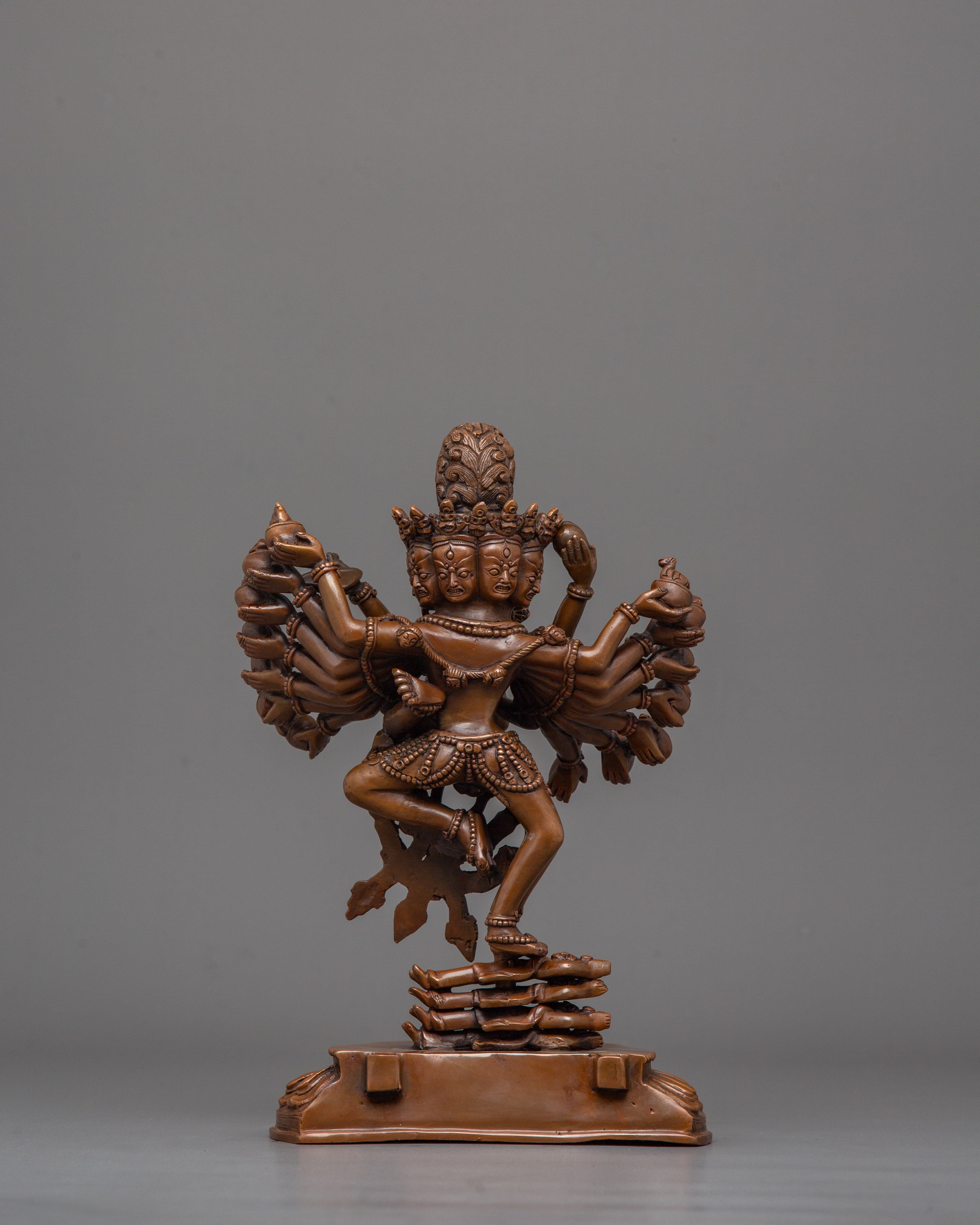 Handcrafted Hevajra With His Consort | Powerful Deity in Tibetan Buddhism