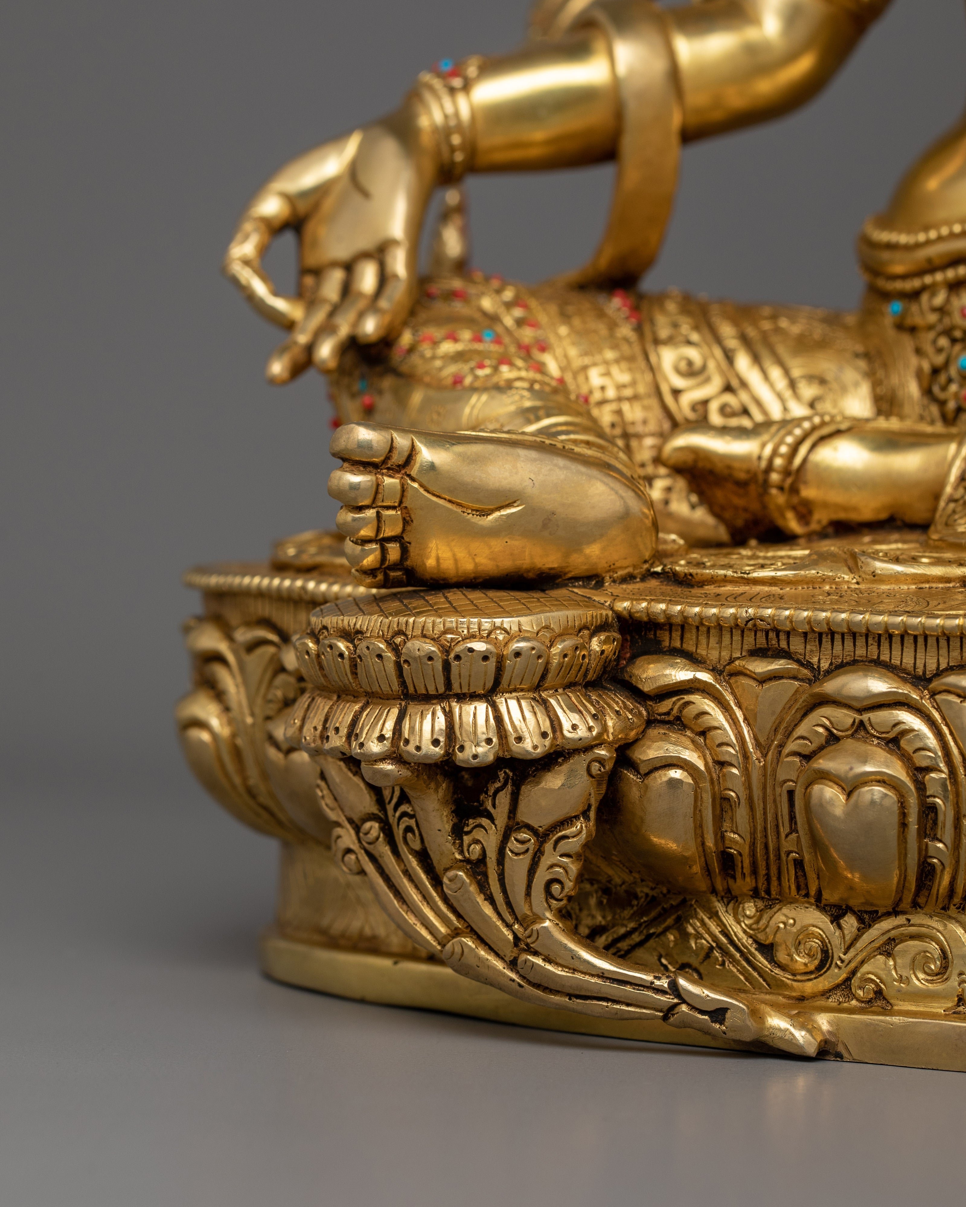 Green Tara Protective Deity in Buddhism | Divine Feminine Artwork