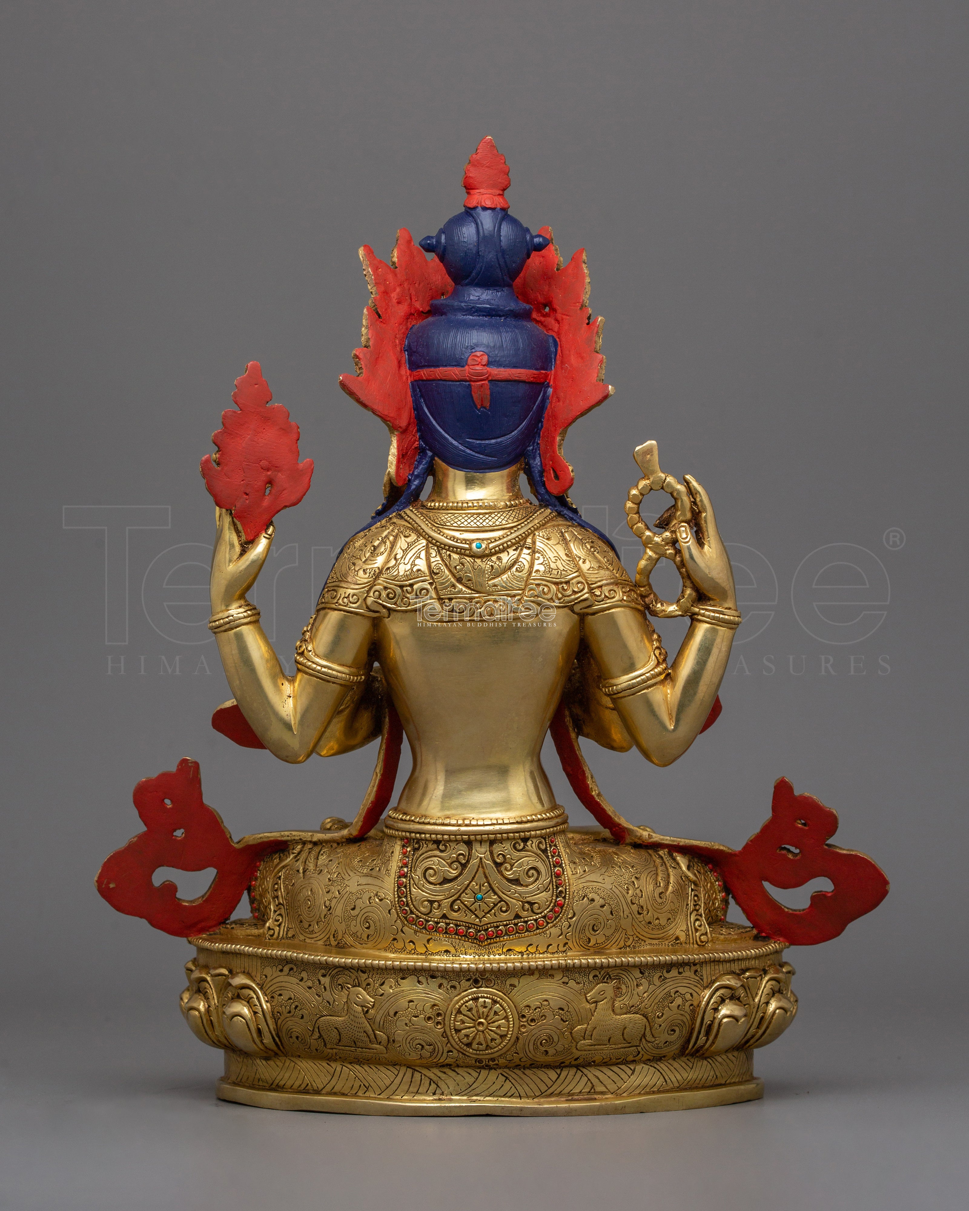 Bodhisattva Chenrezig 13.4 Inches Statue | Four Armed Avalokiteshvara