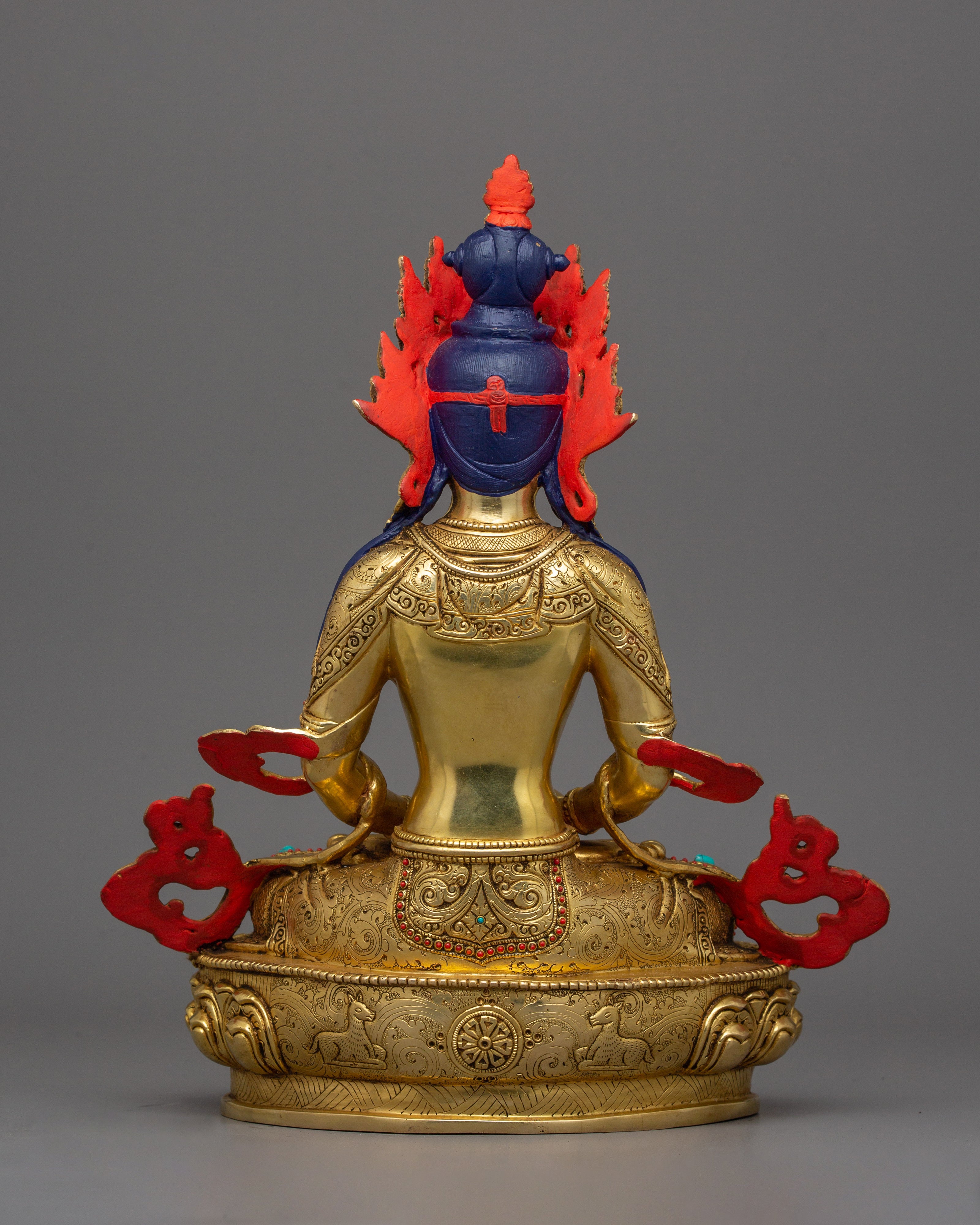 Amitayus Buddha Sculpture for Serene Decor | Enlightened Deity of Longevity