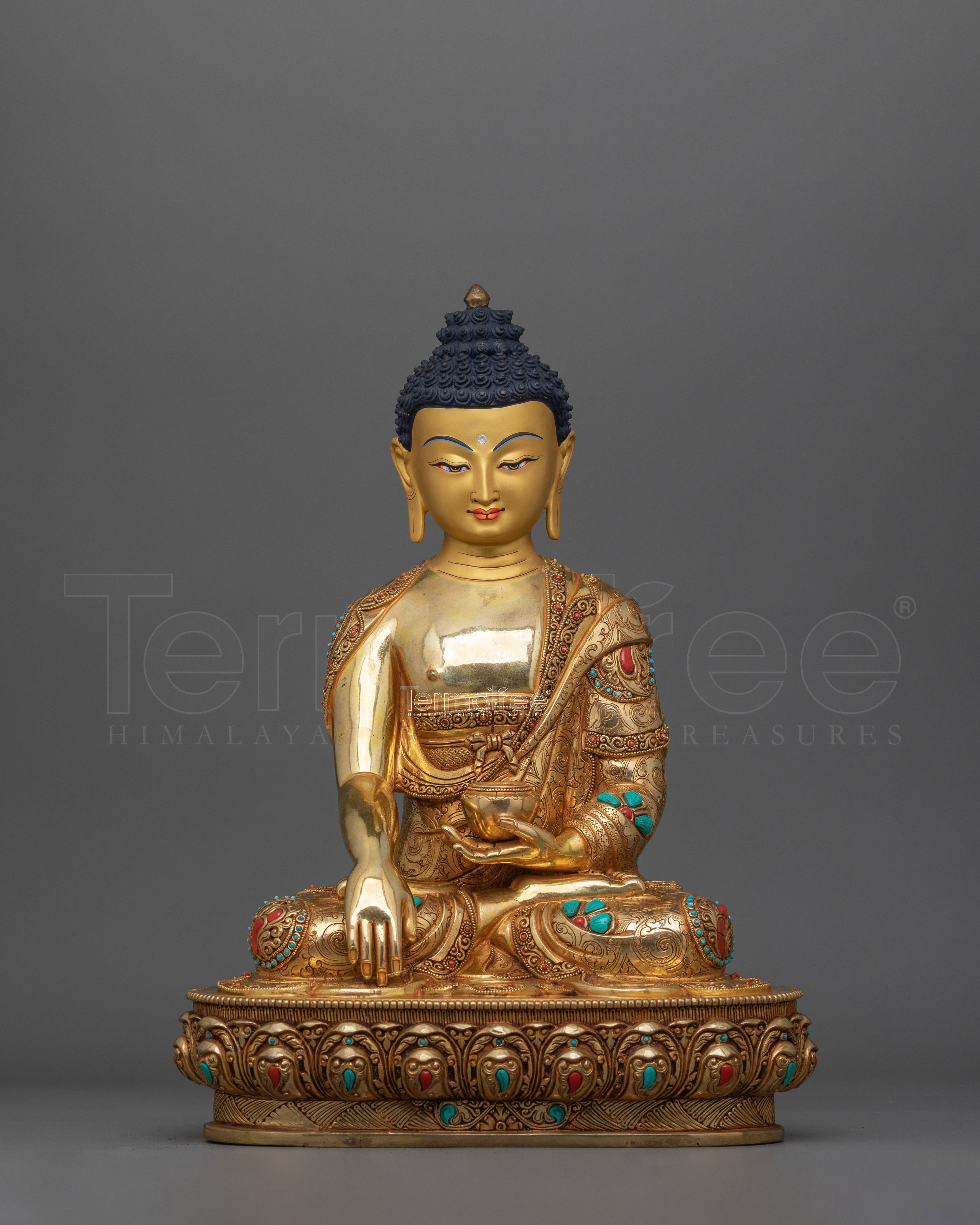 The Legend of Enlightenment Shakyamuni Buddha | 24K Gold Gilded Enlightenment Statue