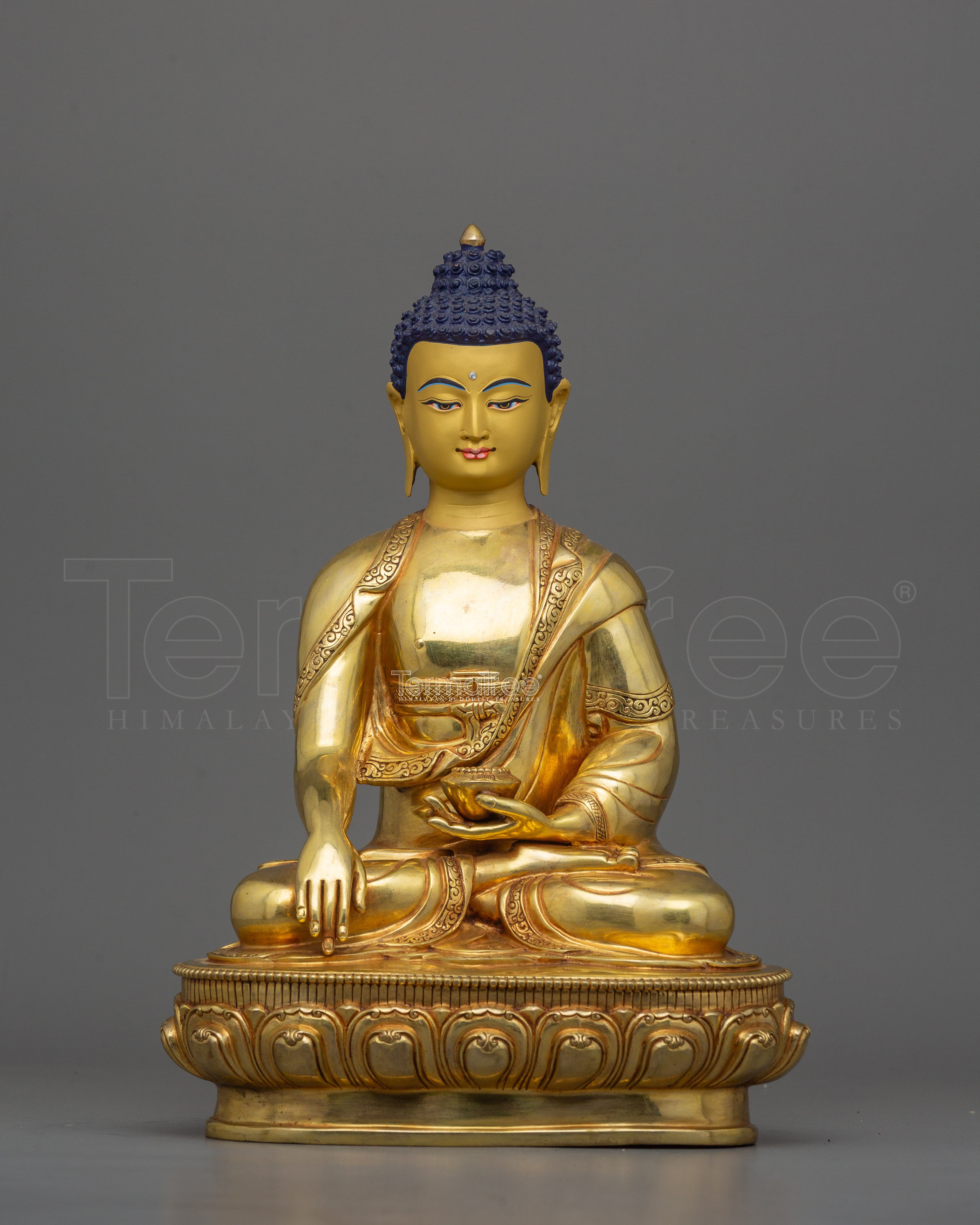 Buddhist Statue of Meditating Buddha Shakyamuni | Symbol of mindfulness practice