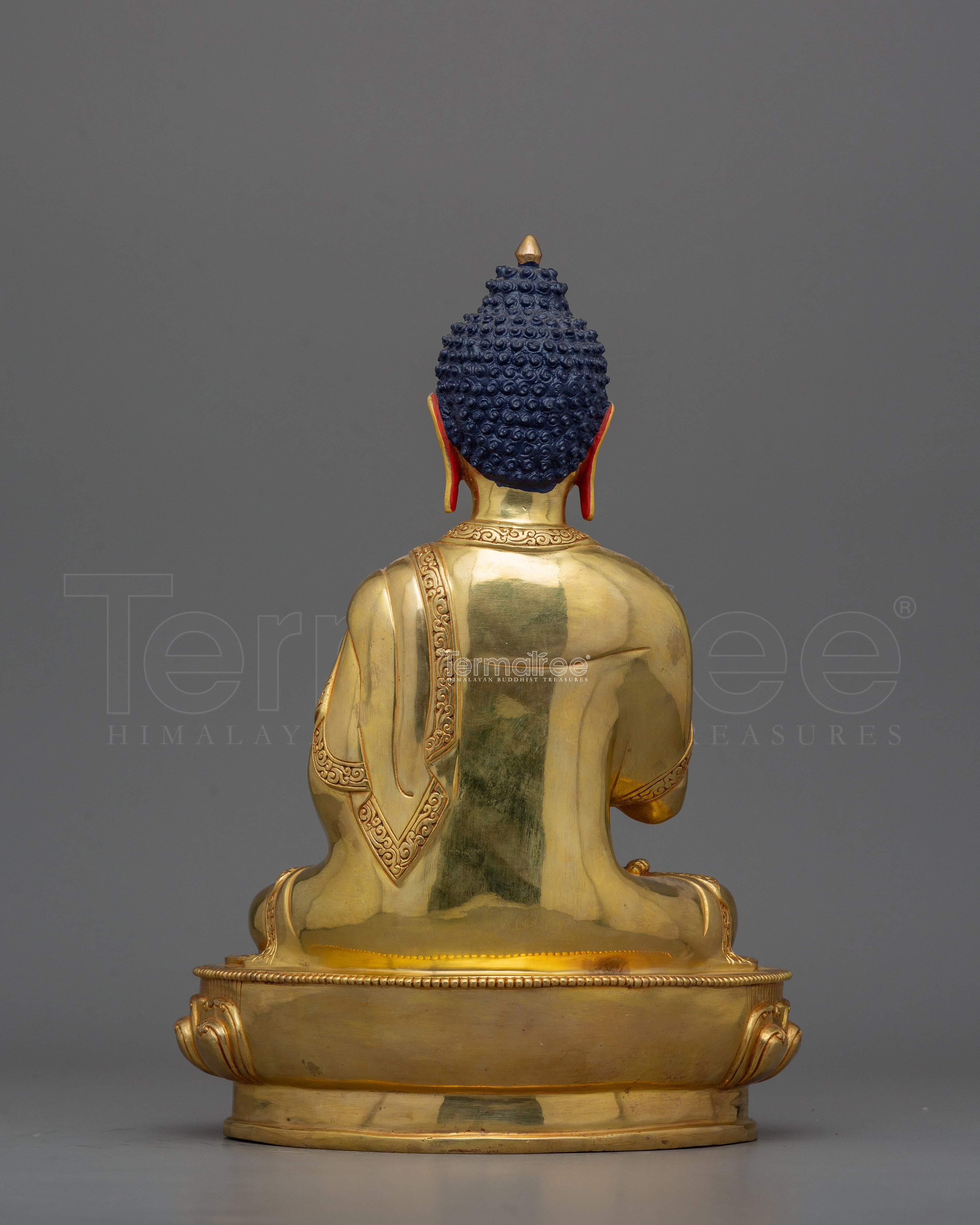 Handcrafted Statue of Amogasiddhi Buddha | Symbolizing Peace and Vitality
