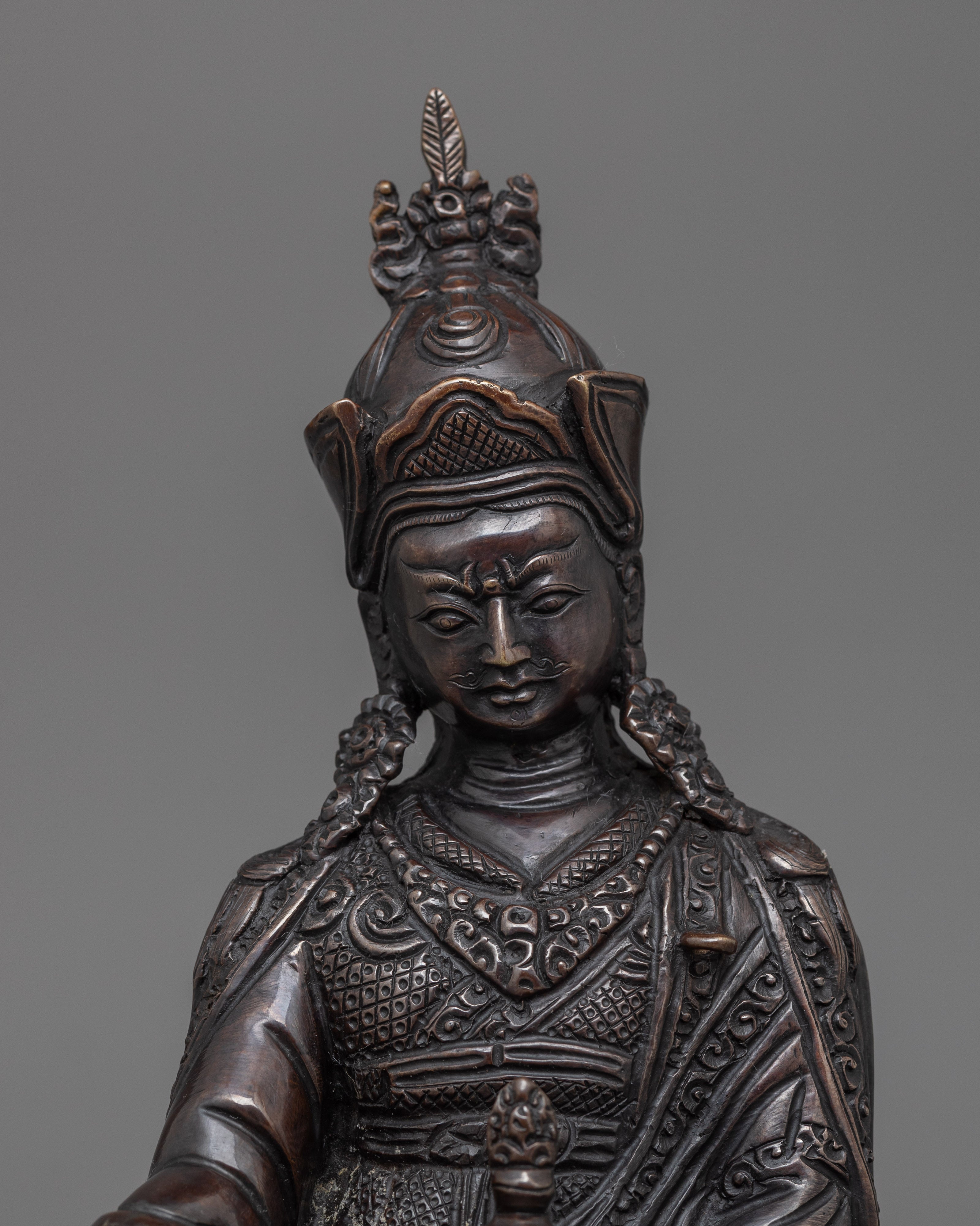 Guru Rinpoche Buddhist Tantric Deity Statue | Padmasambhava, Vajrayana Buddhism Art