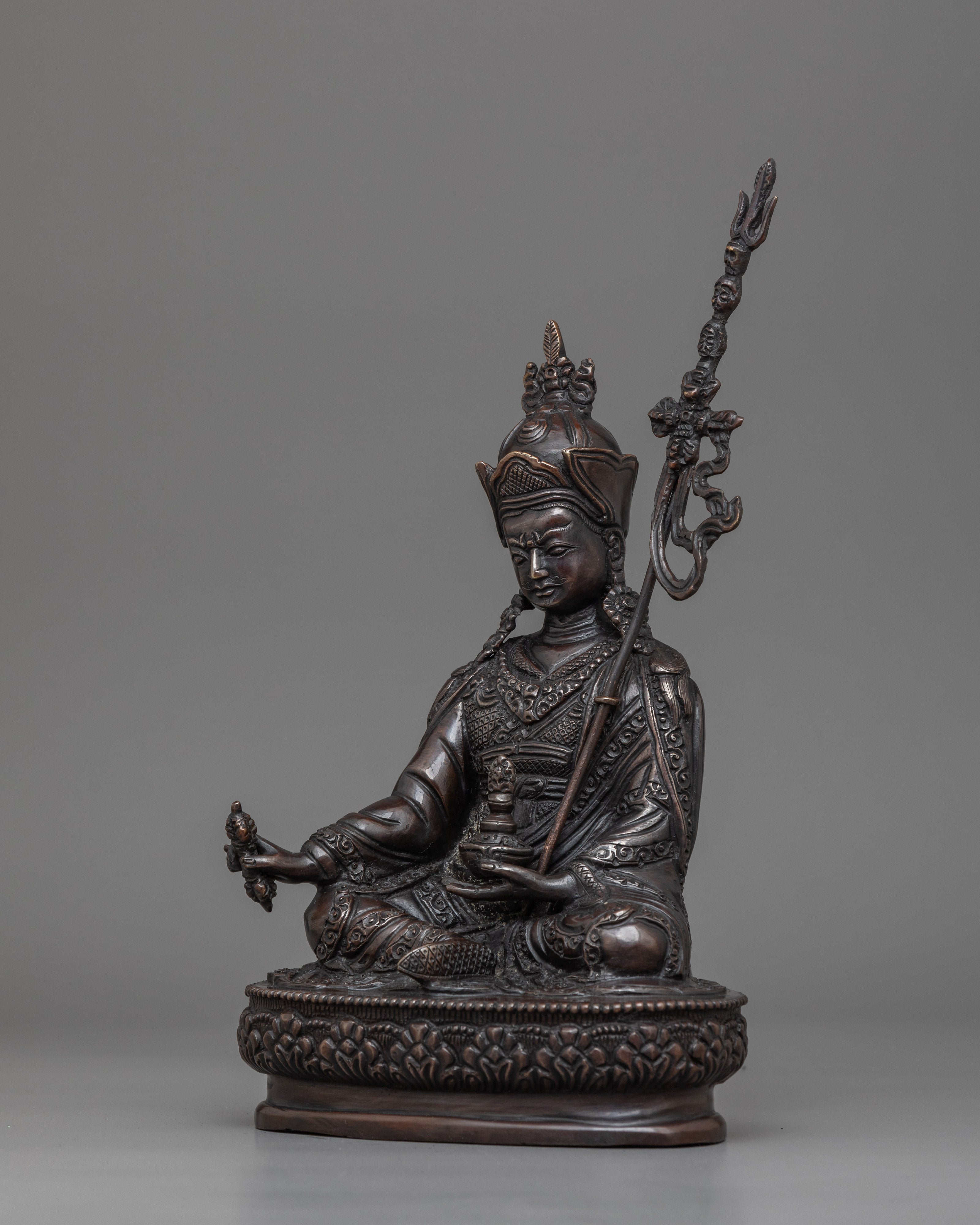 Guru Rinpoche Buddhist Tantric Deity Statue | Padmasambhava, Vajrayana Buddhism Art