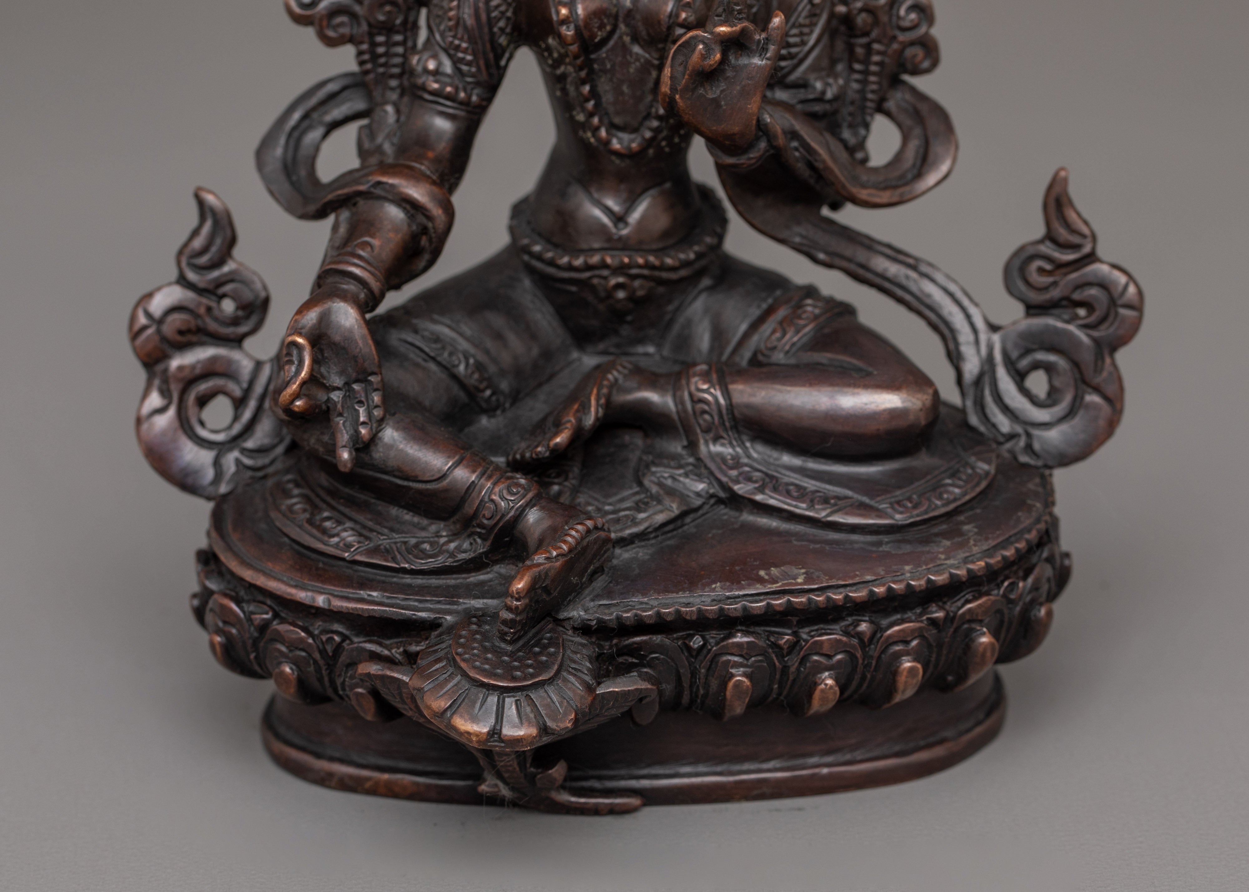 Green Tara Tibetan Goddess Sculpture | Symbol of Compassion and Protection