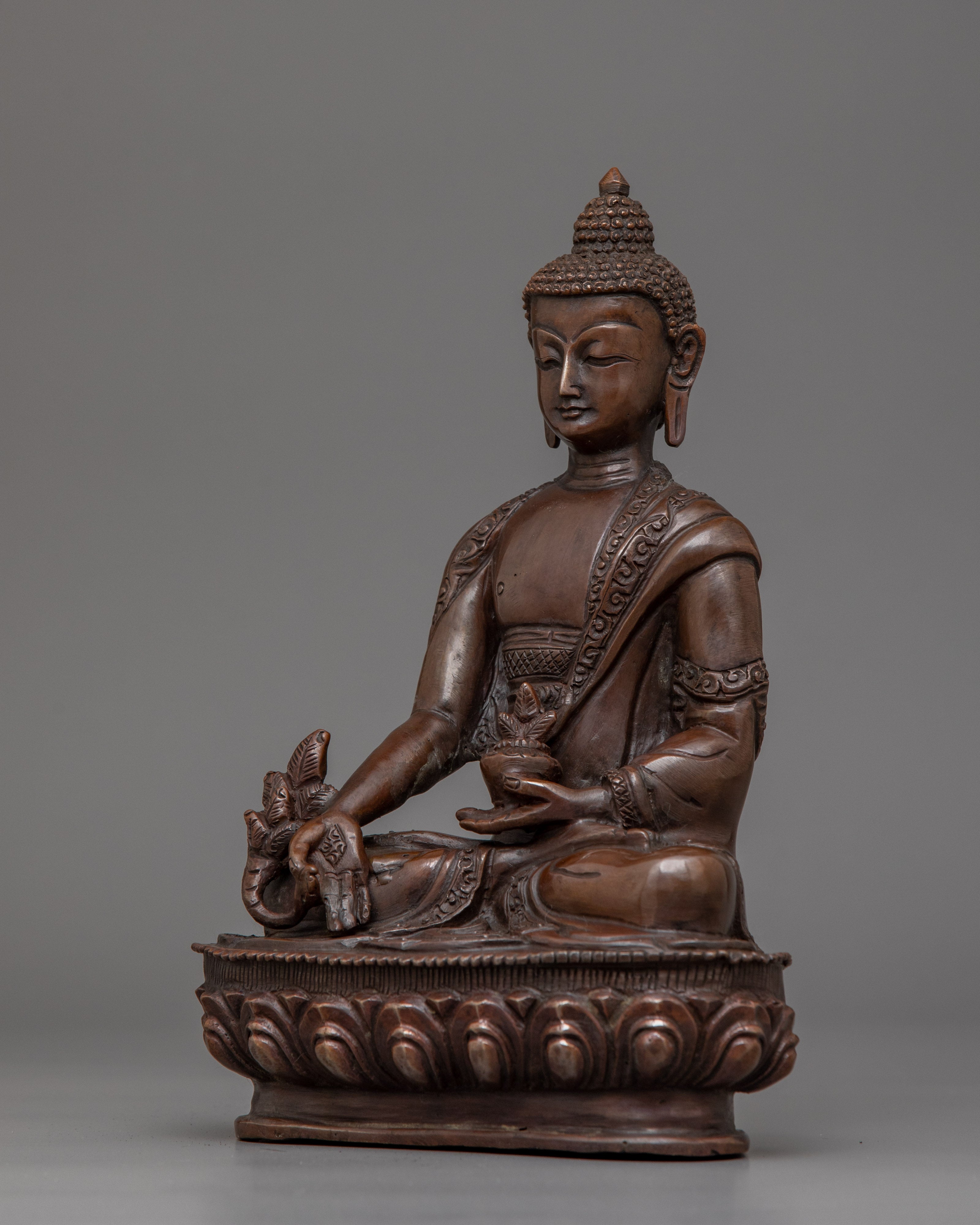 Handcrafted Medicine Buddha Deity Figurine | Healing and Transformation