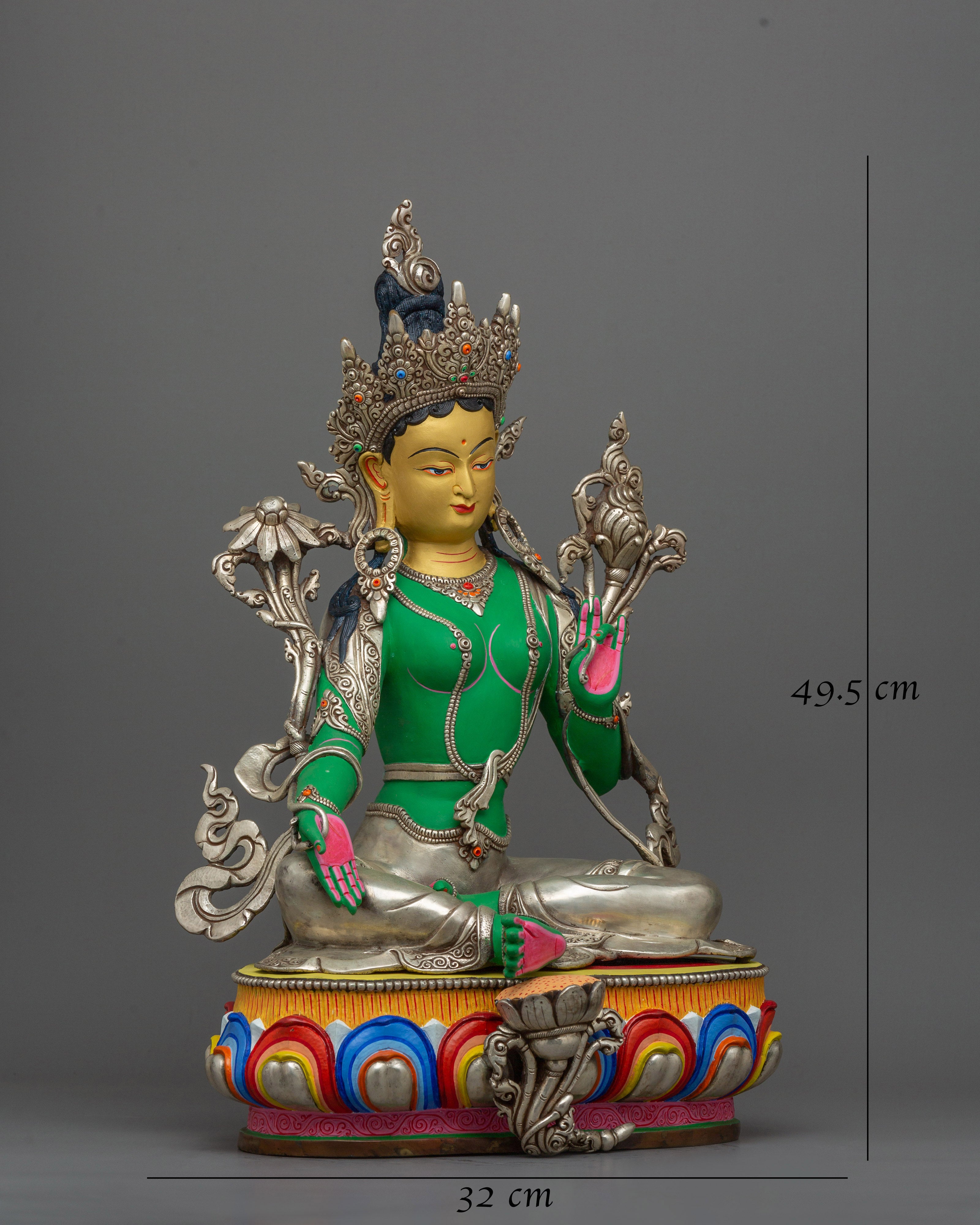 green-tara-compassion-deity-sculpture