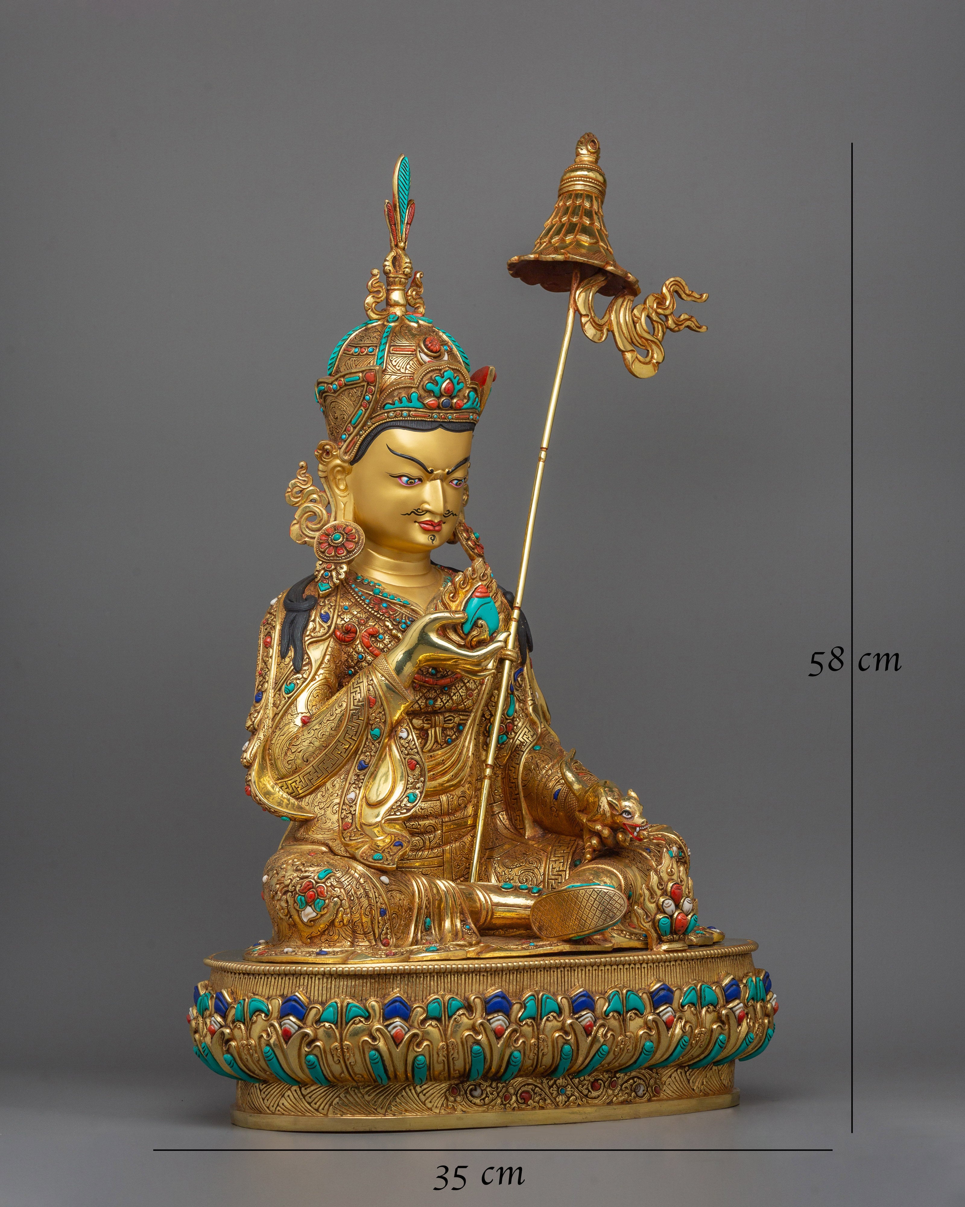 Semi-Wrathful Guru Norla Statue