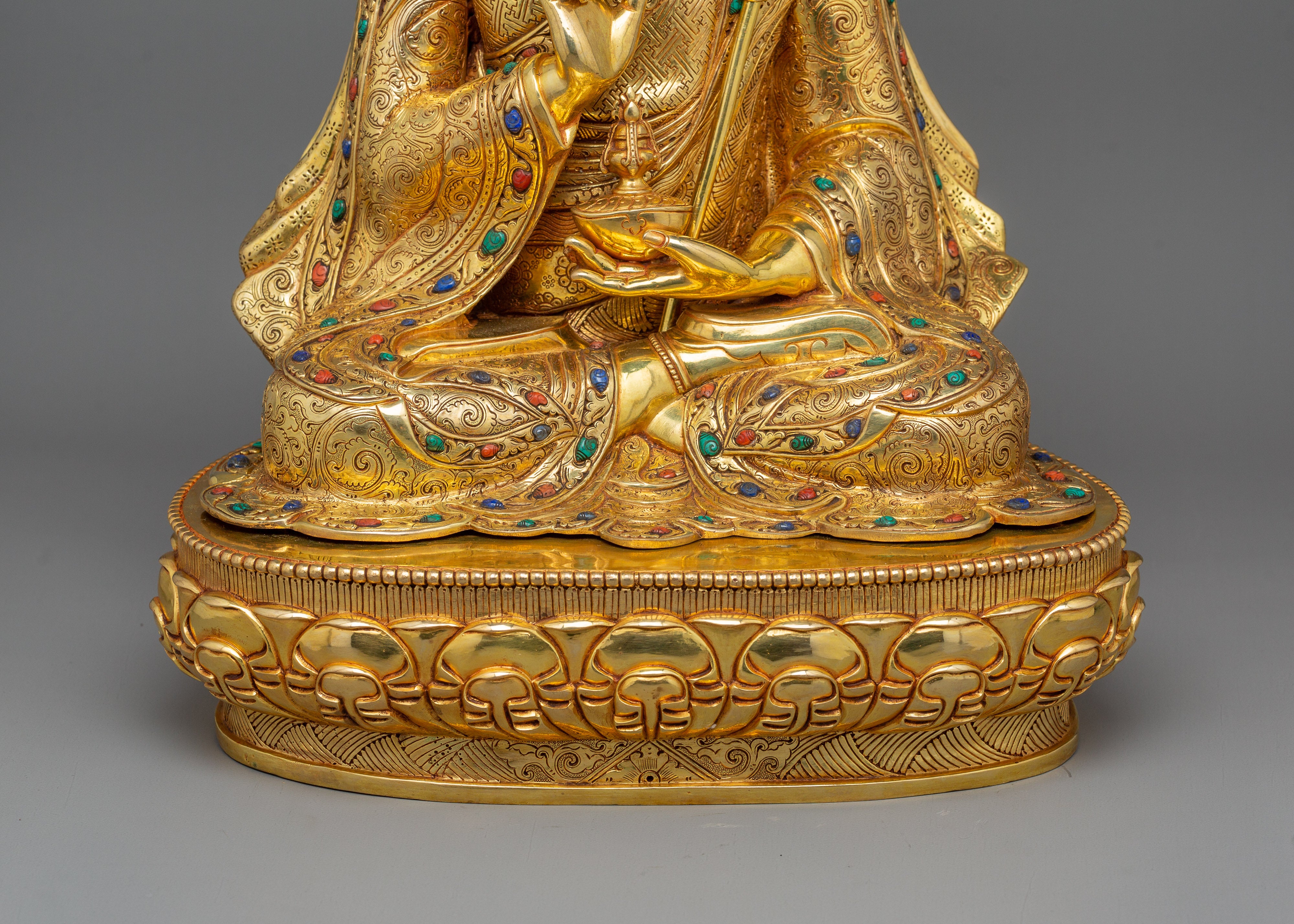Handcrafted Guru Tsokye Dorje Sculpture | Representation of Spiritual Mastery