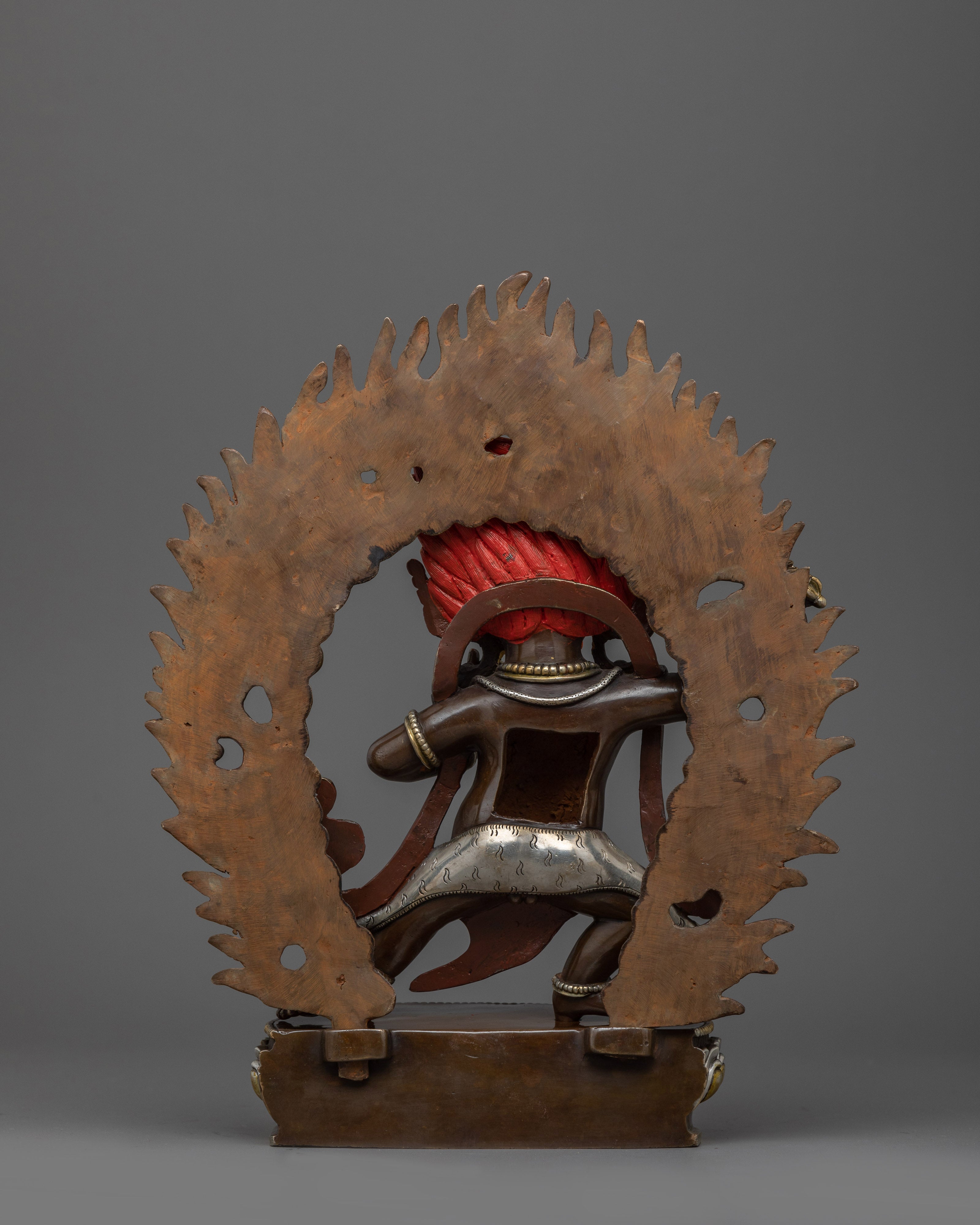 Traditional Vajrapani Copper Figurine | Symbol of Protection and Spiritual Strength