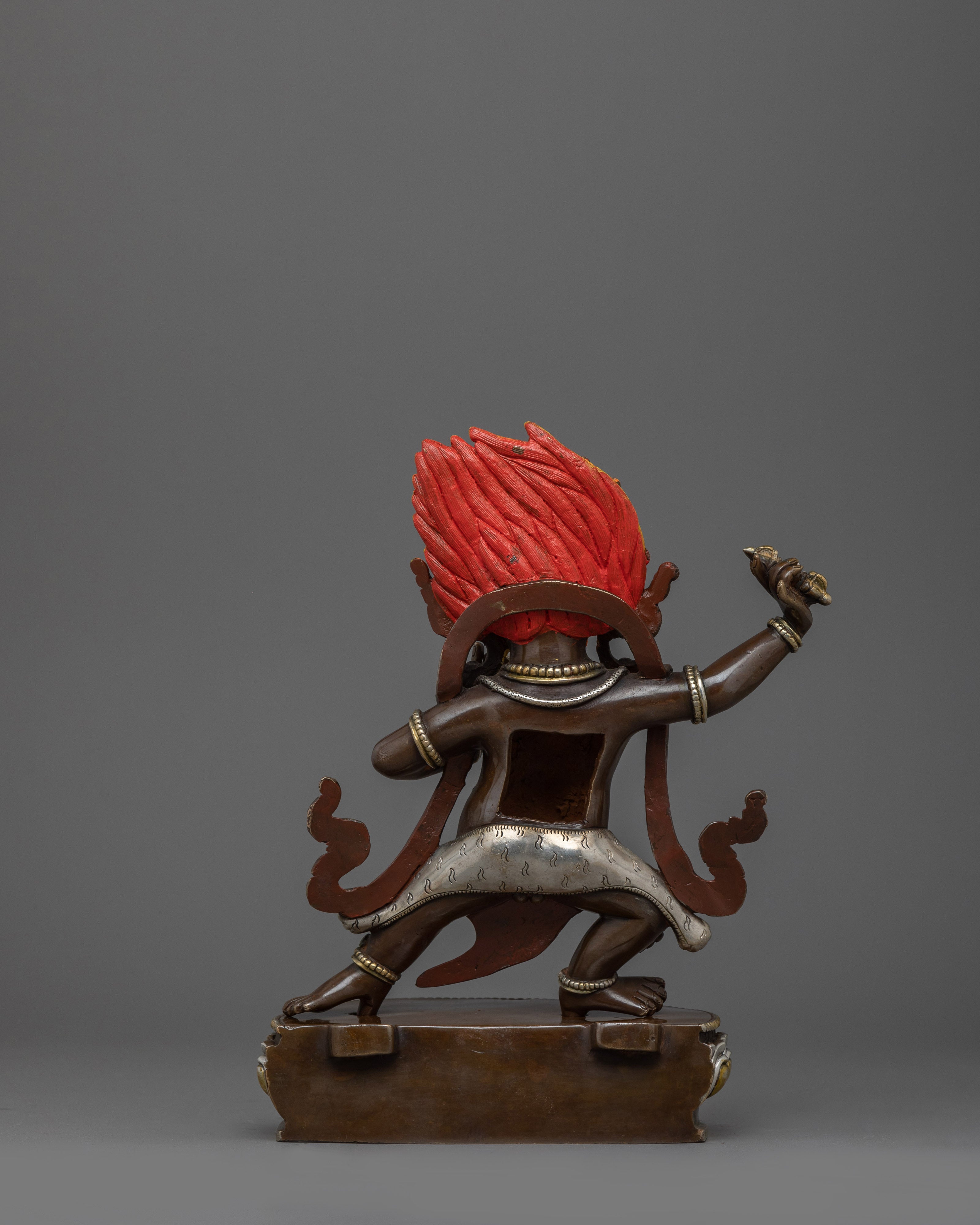 Traditional Vajrapani Copper Figurine | Symbol of Protection and Spiritual Strength