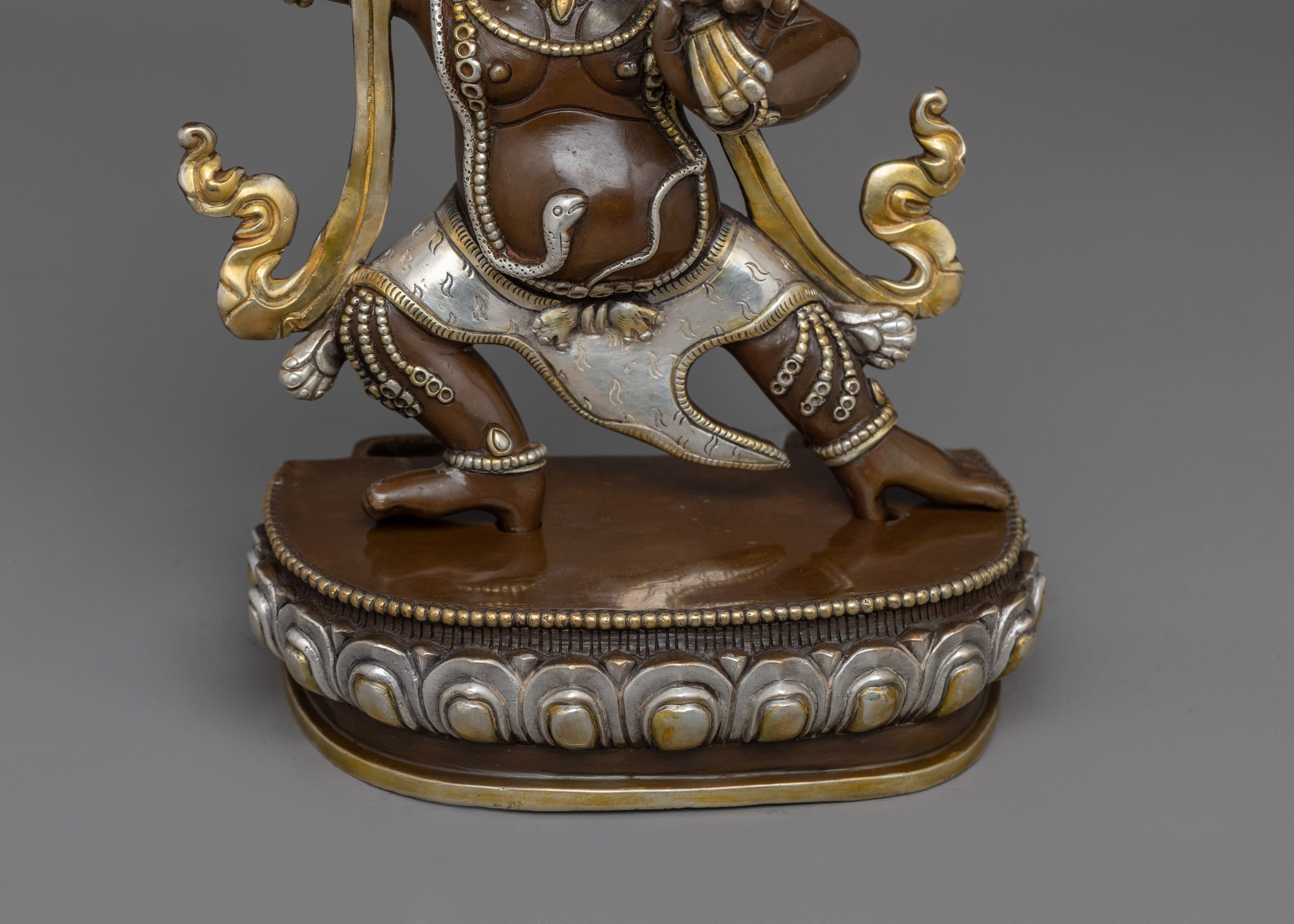 Traditional Vajrapani Copper Figurine | Symbol of Protection and Spiritual Strength