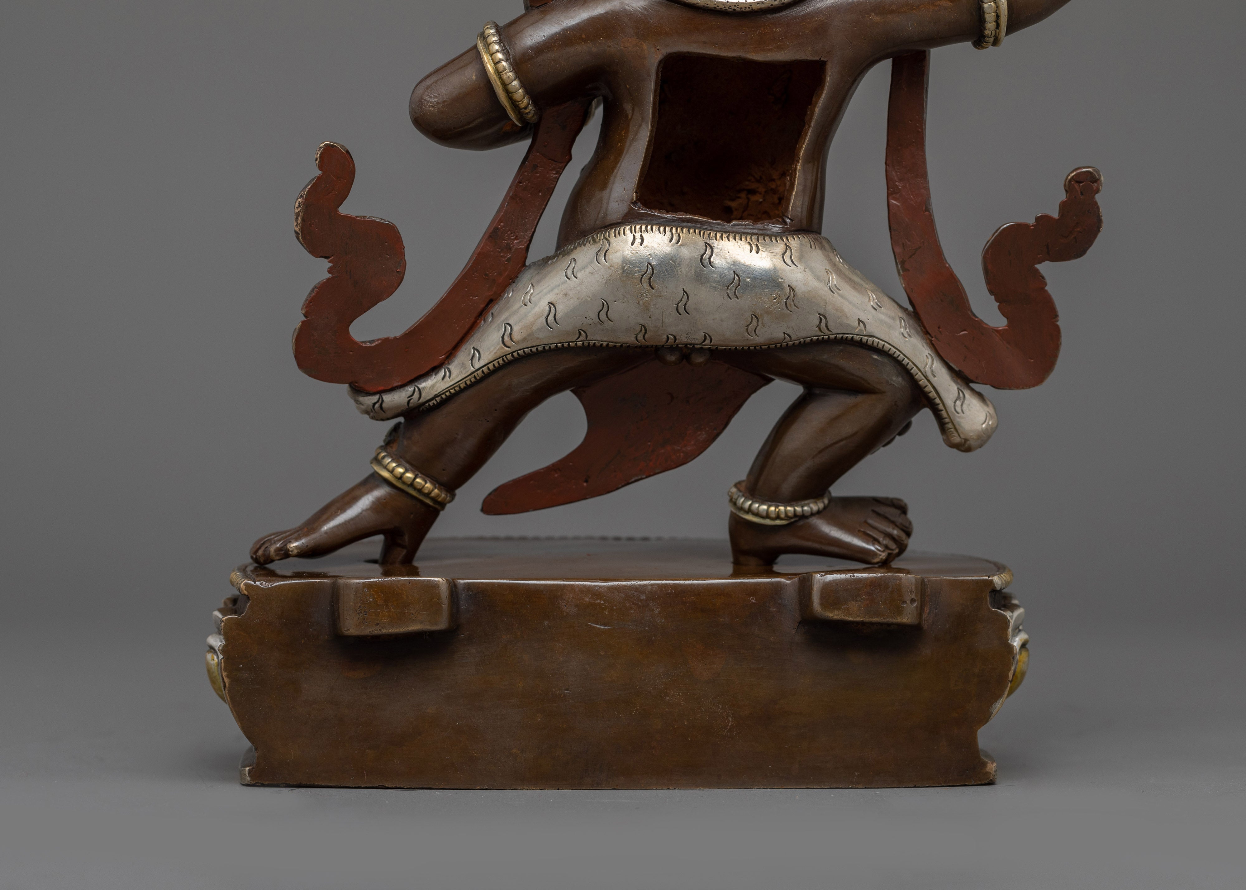 Traditional Vajrapani Copper Figurine | Symbol of Protection and Spiritual Strength