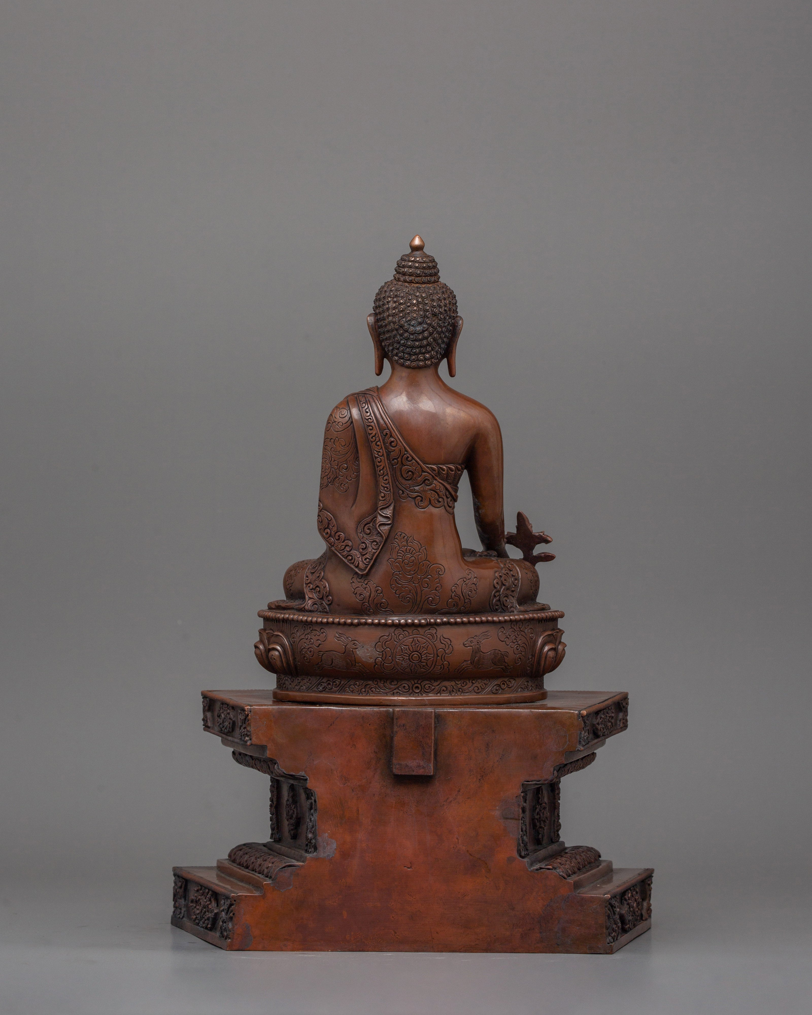 Himalayan Healing Buddha Figurine | Nepalese Traditional Art of Bhaishajyaguru