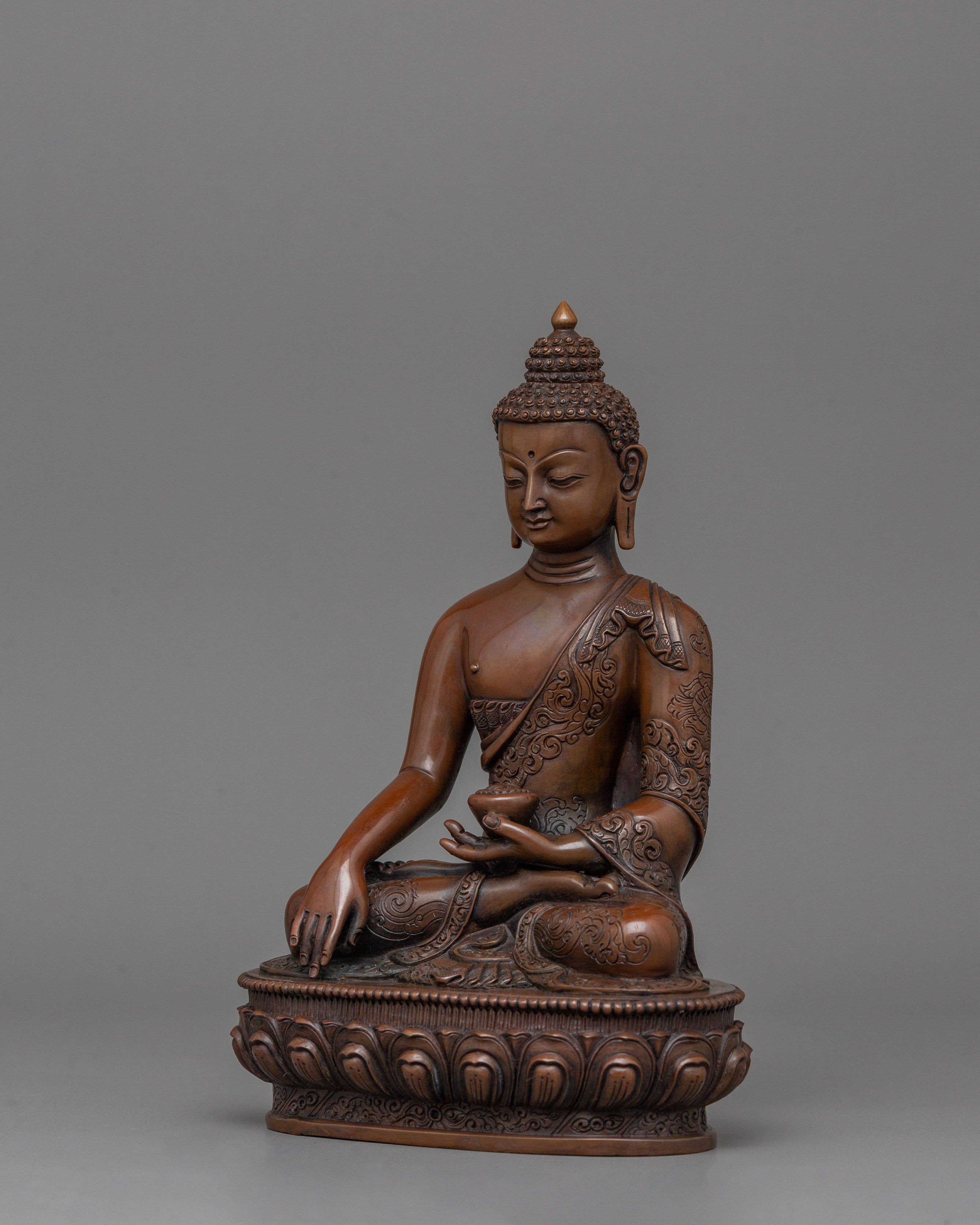 Enlightened Shakyamuni Buddha Sculpture | Buddhist Meditation Sculpture